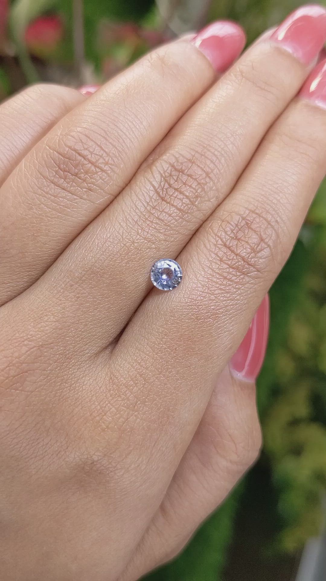 0.65 Ct. Blue Sapphire from Ceylon (Sri Lanka) Size Video