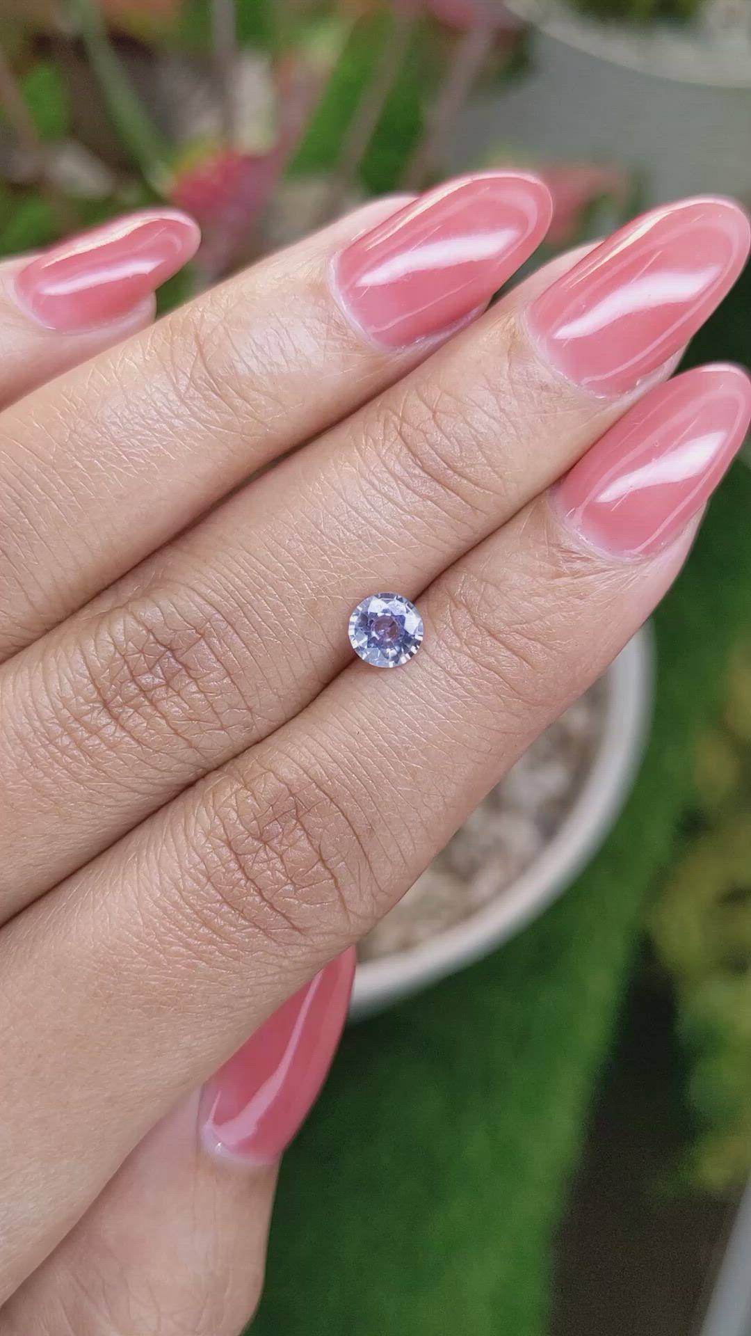 0.65 Ct. Blue Sapphire from Ceylon (Sri Lanka) Size Video