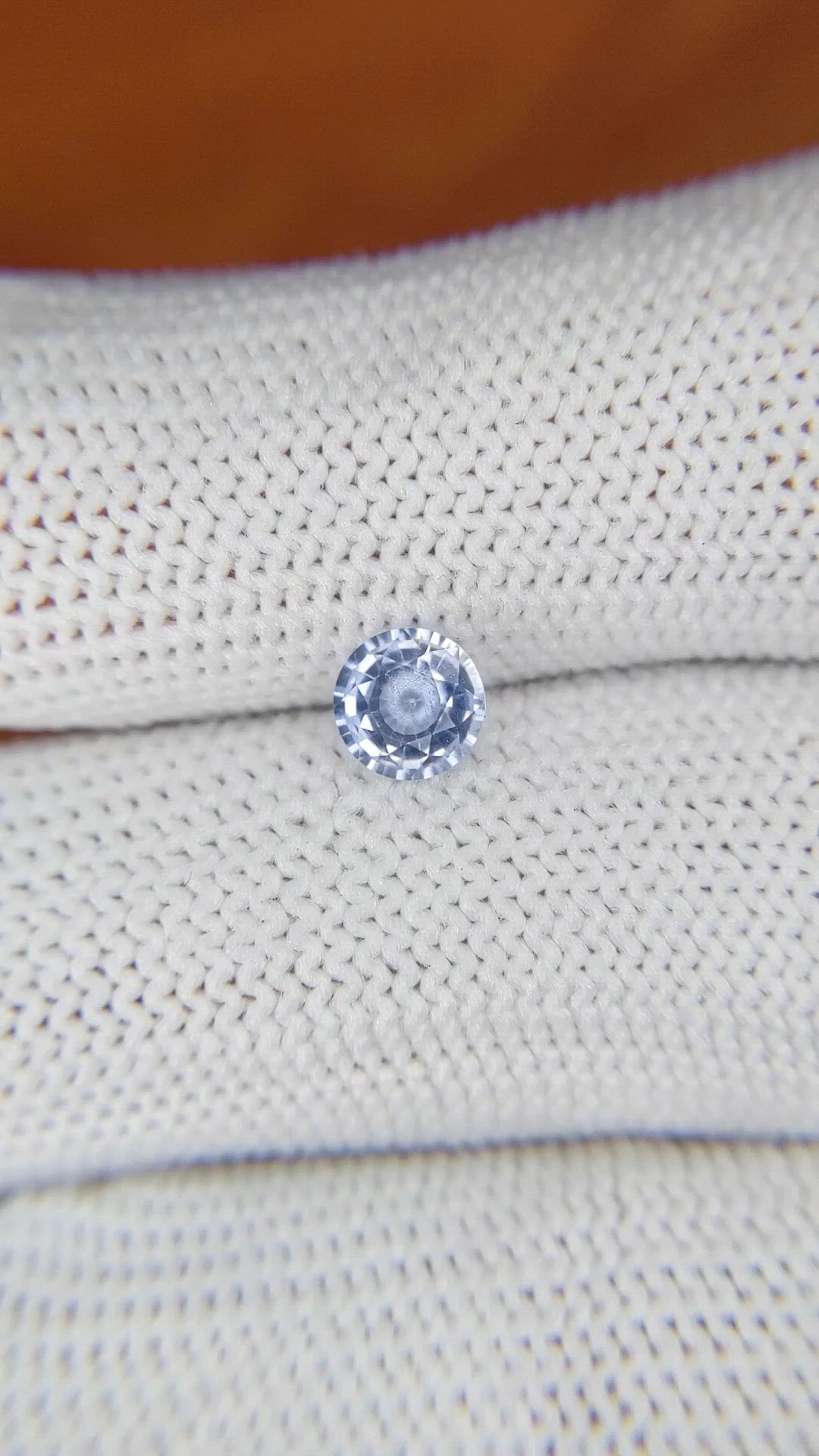 0.65 Ct. Blue Sapphire from Ceylon (Sri Lanka) Size Video