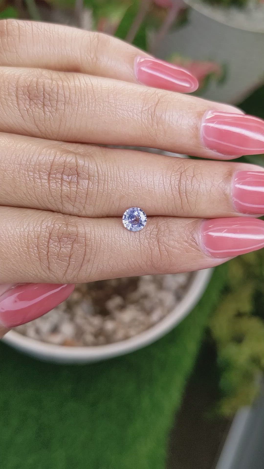 0.65 Ct. Blue Sapphire from Ceylon (Sri Lanka) Size Video
