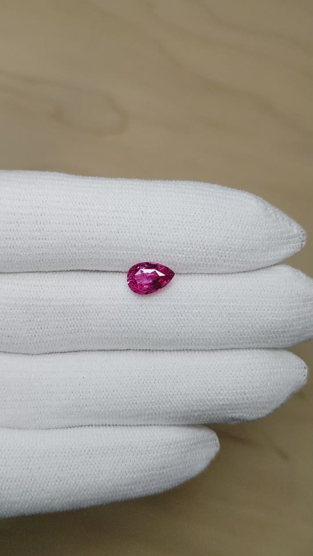 2.07 Ct. Pink Sapphire from Ceylon (Sri Lanka) Size Video