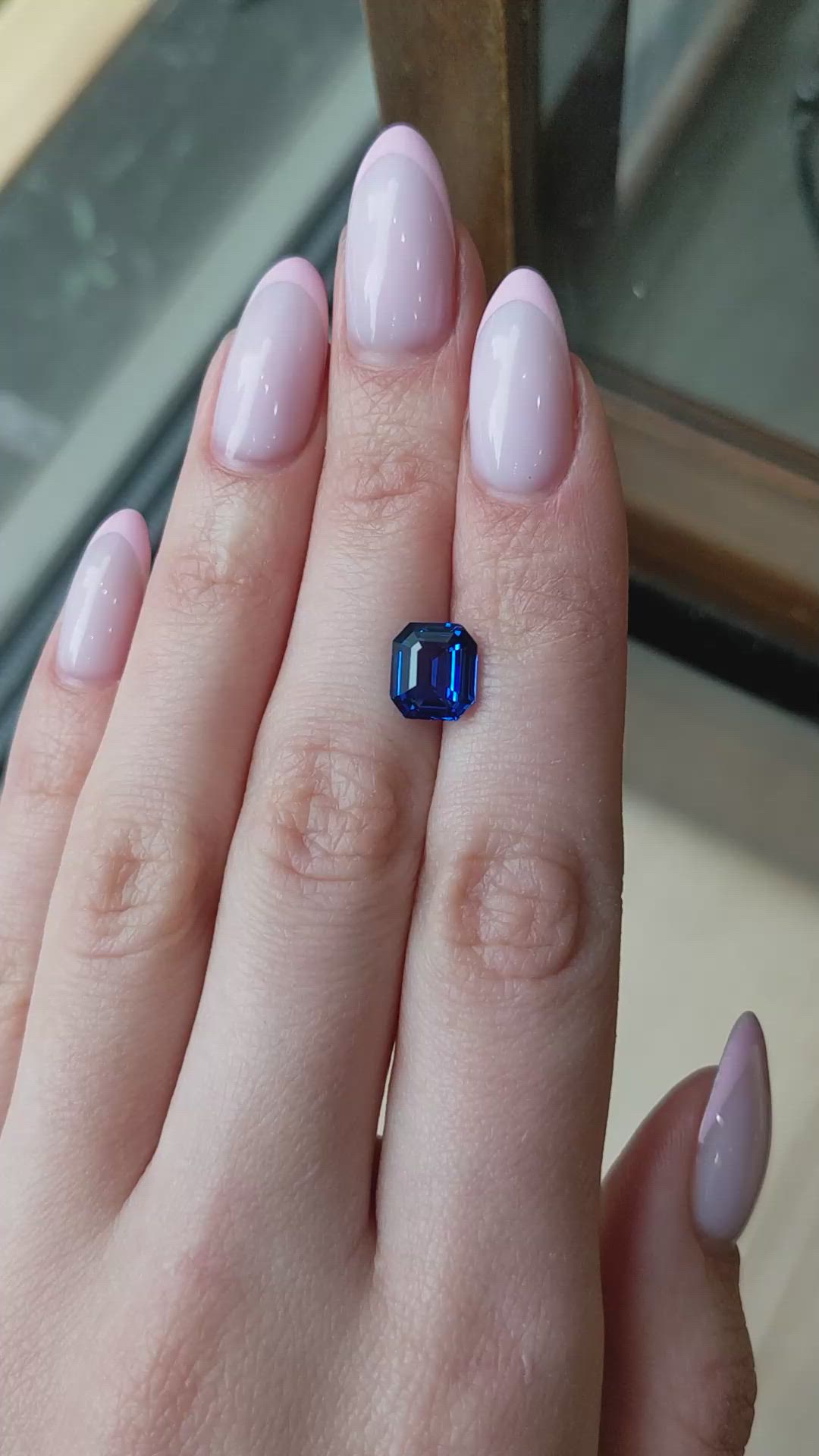 3.36 Ct. Blue Sapphire from Ceylon (Sri Lanka) Size Video