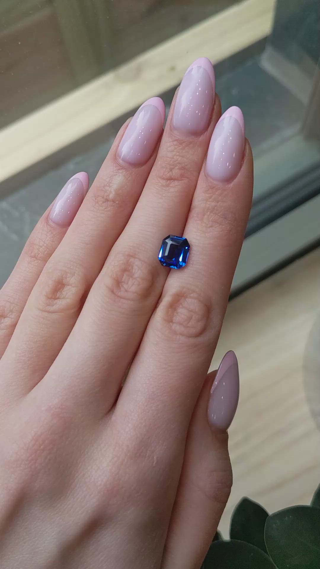 3.36 Ct. Blue Sapphire from Ceylon (Sri Lanka) Size Video