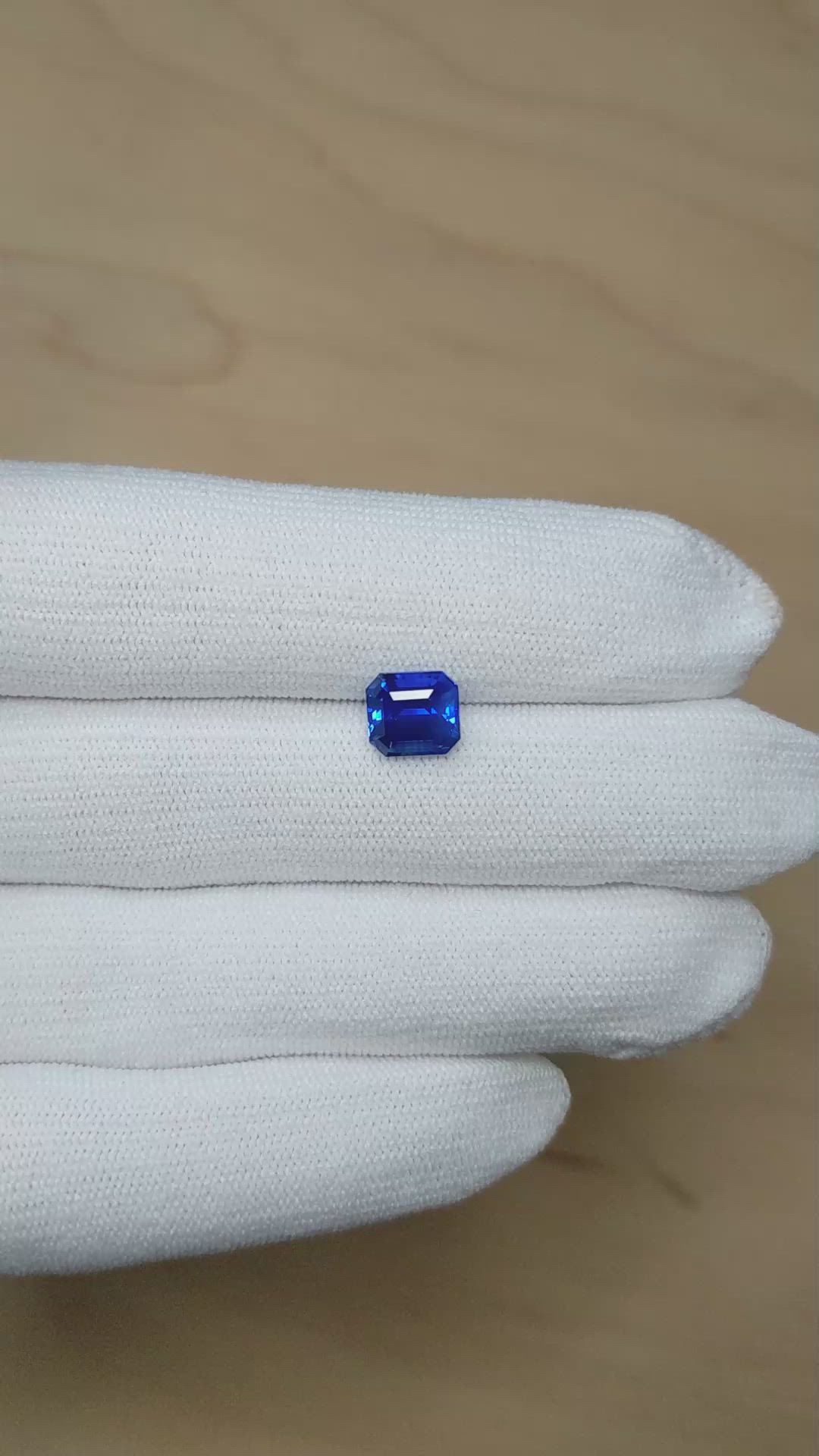 3.06 Ct. Blue Sapphire from Ceylon (Sri Lanka) Size Video