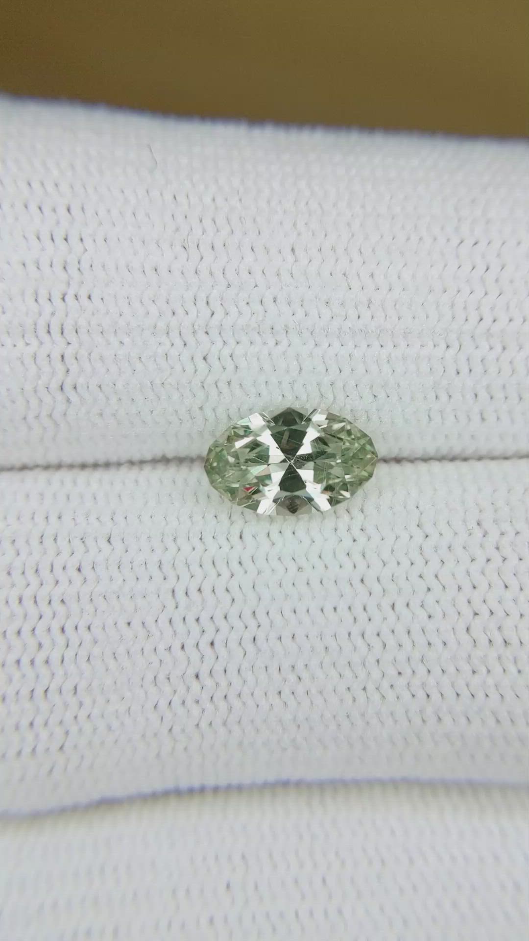 1.50 Ct. Green Sapphire from Montana Size Video