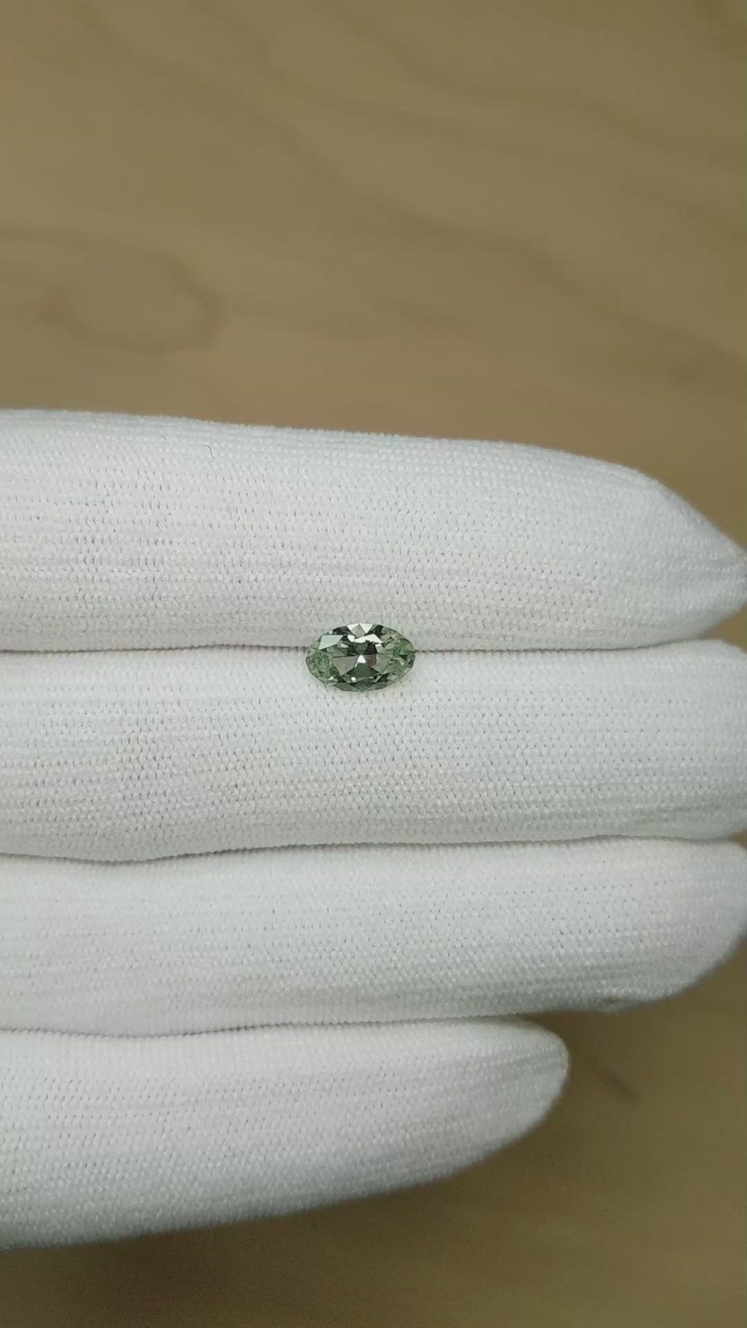 1.50 Ct. Green Sapphire from Montana Size Video