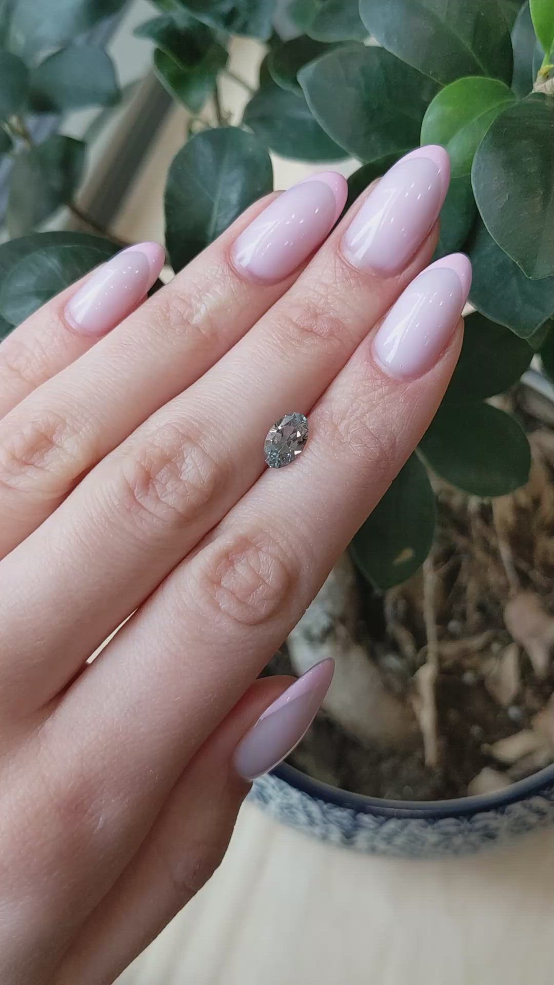 1.50 Ct. Green Sapphire from Montana Size Video