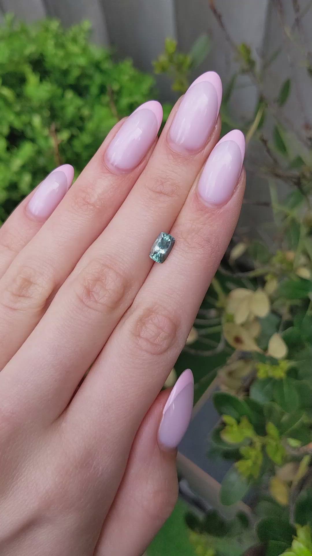 1.54 Ct. Green Sapphire from Montana Size Video