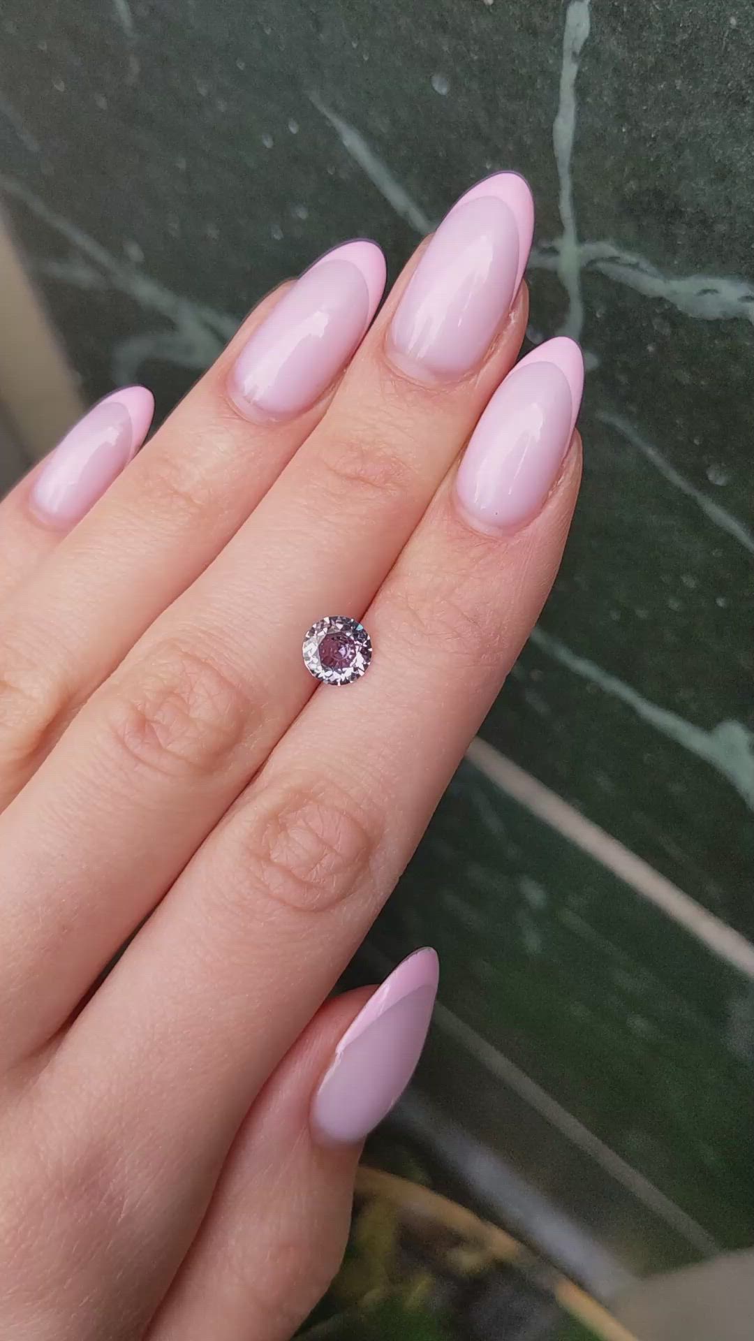 1.30 Ct. Purple Sapphire from Montana Size Video