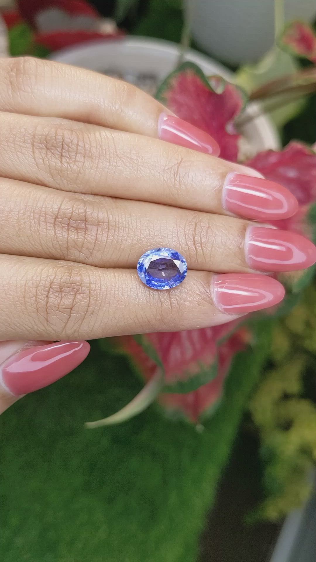 3.62 Ct. Blue Sapphire from Ceylon (Sri Lanka) Size Video