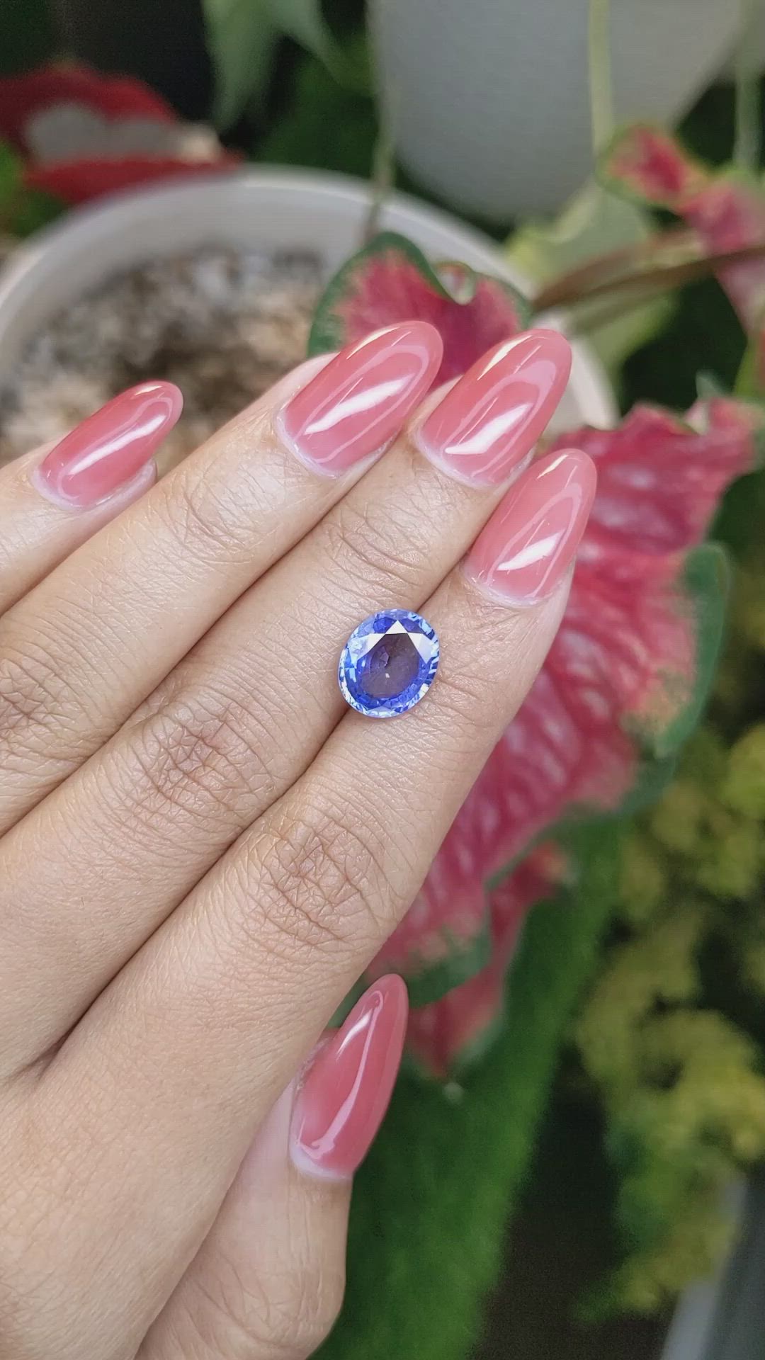 3.62 Ct. Blue Sapphire from Ceylon (Sri Lanka) Size Video