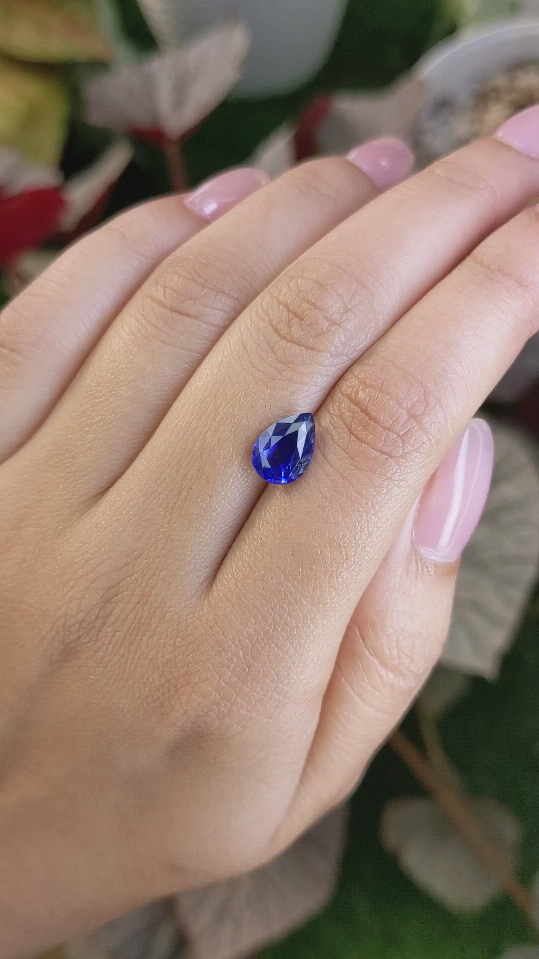 2.53 Ct. Blue Sapphire from Ceylon (Sri Lanka) Size Video