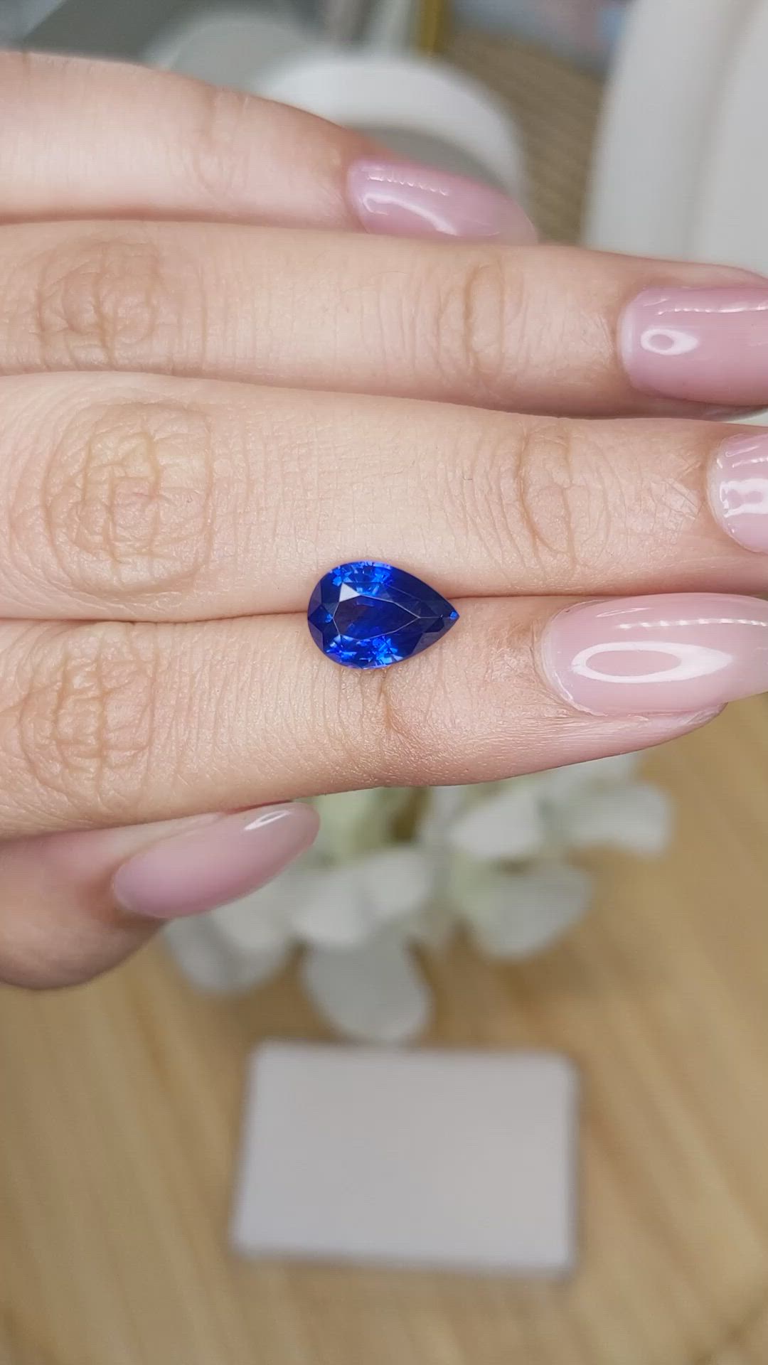 2.53 Ct. Blue Sapphire from Ceylon (Sri Lanka) Size Video