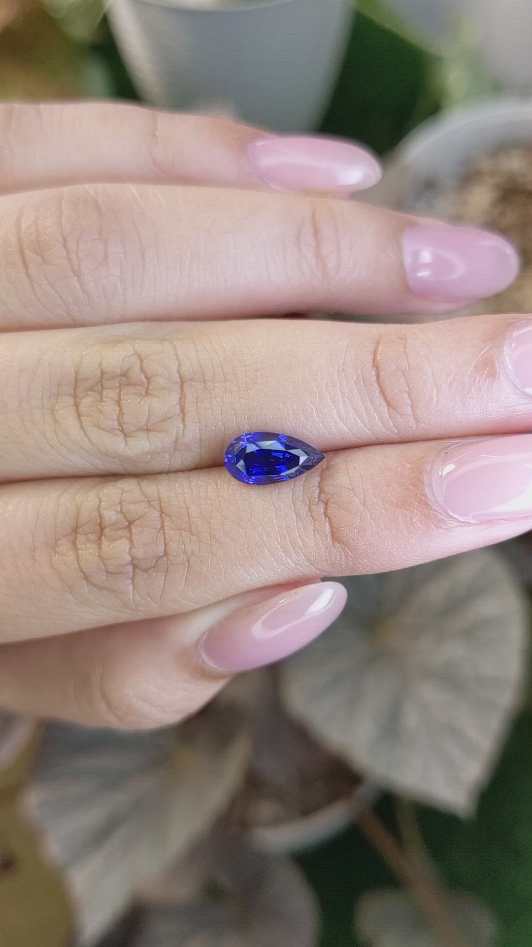1.99 Ct. Blue Sapphire from Ceylon (Sri Lanka) Size Video