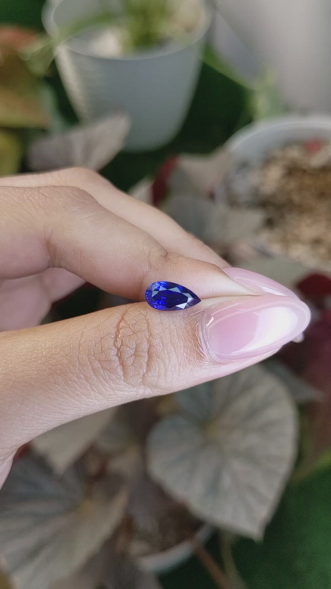 1.99 Ct. Blue Sapphire from Ceylon (Sri Lanka) Size Video
