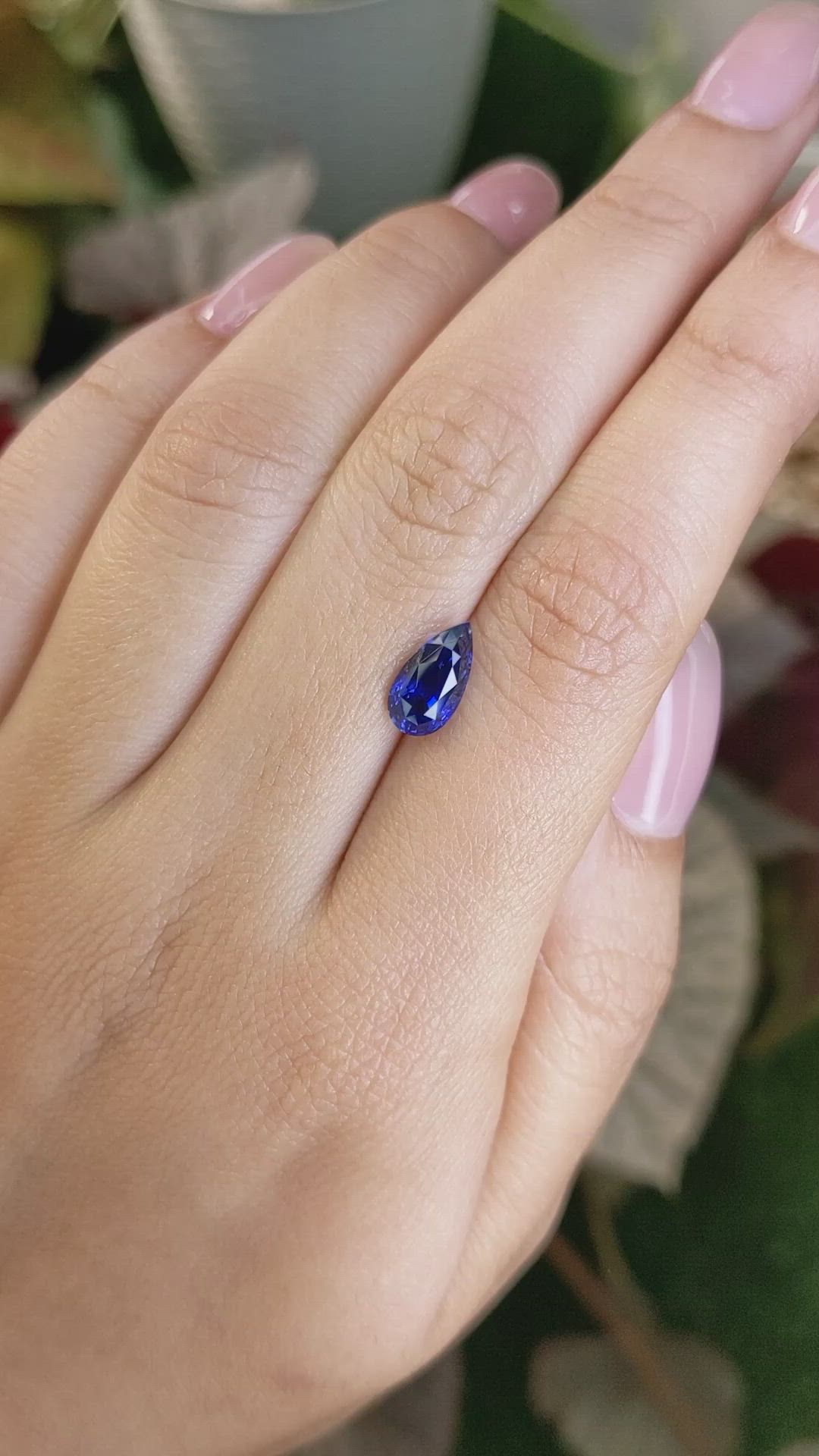1.99 Ct. Blue Sapphire from Ceylon (Sri Lanka) Size Video
