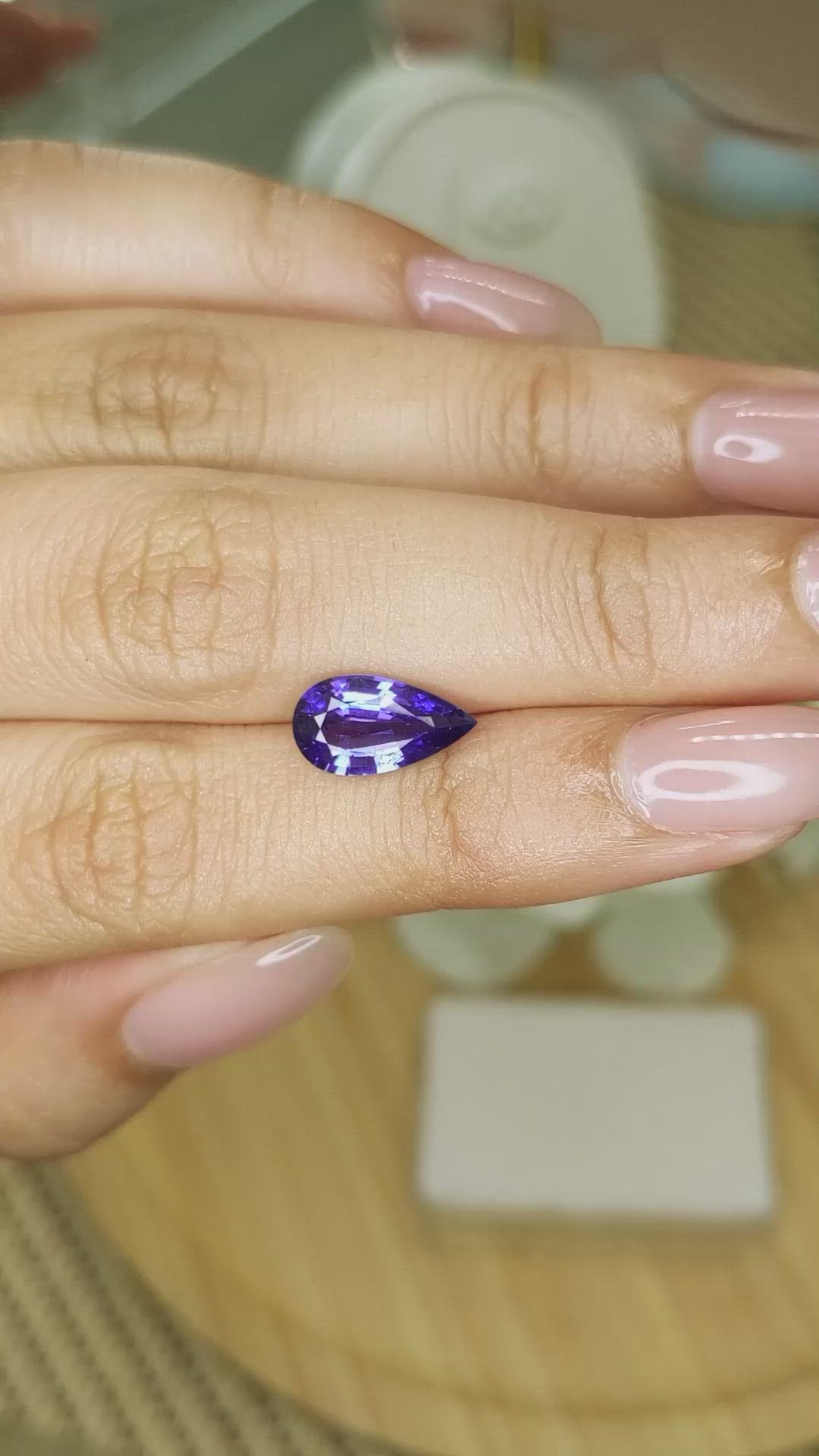 2.19 Ct. Color Change Sapphire from Ceylon (Sri Lanka) Size Video