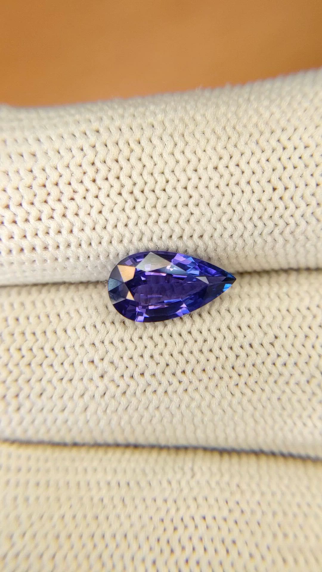 2.19 Ct. Color Change Sapphire from Ceylon (Sri Lanka) Size Video