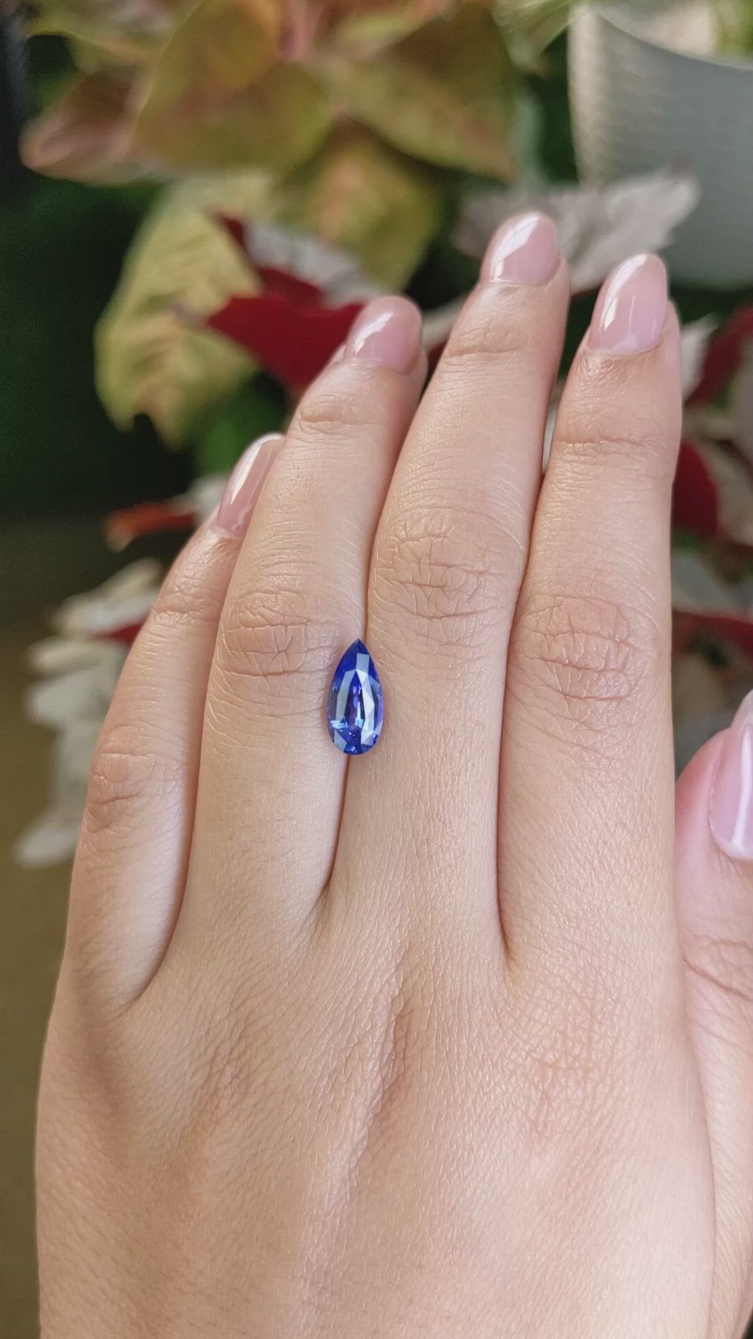 2.09 Ct. Blue Sapphire from Ceylon (Sri Lanka) Size Video