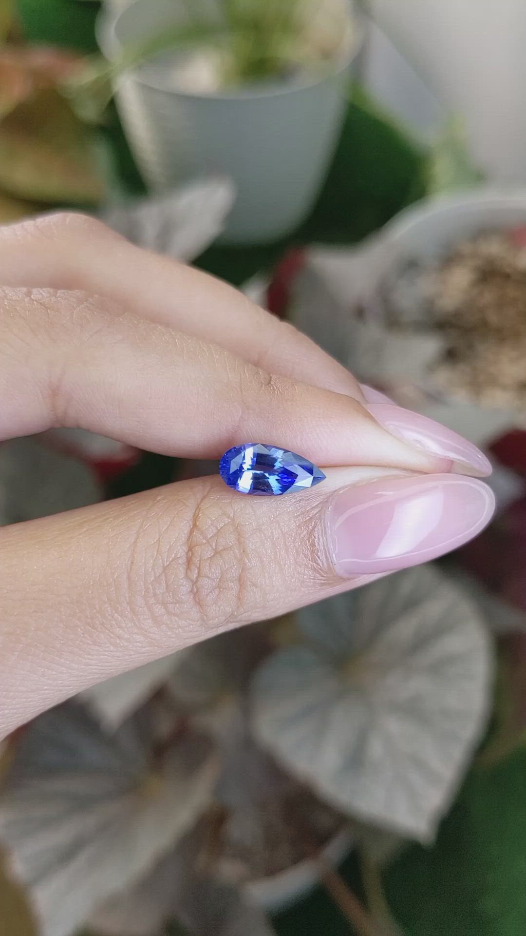 2.09 Ct. Blue Sapphire from Ceylon (Sri Lanka) Size Video
