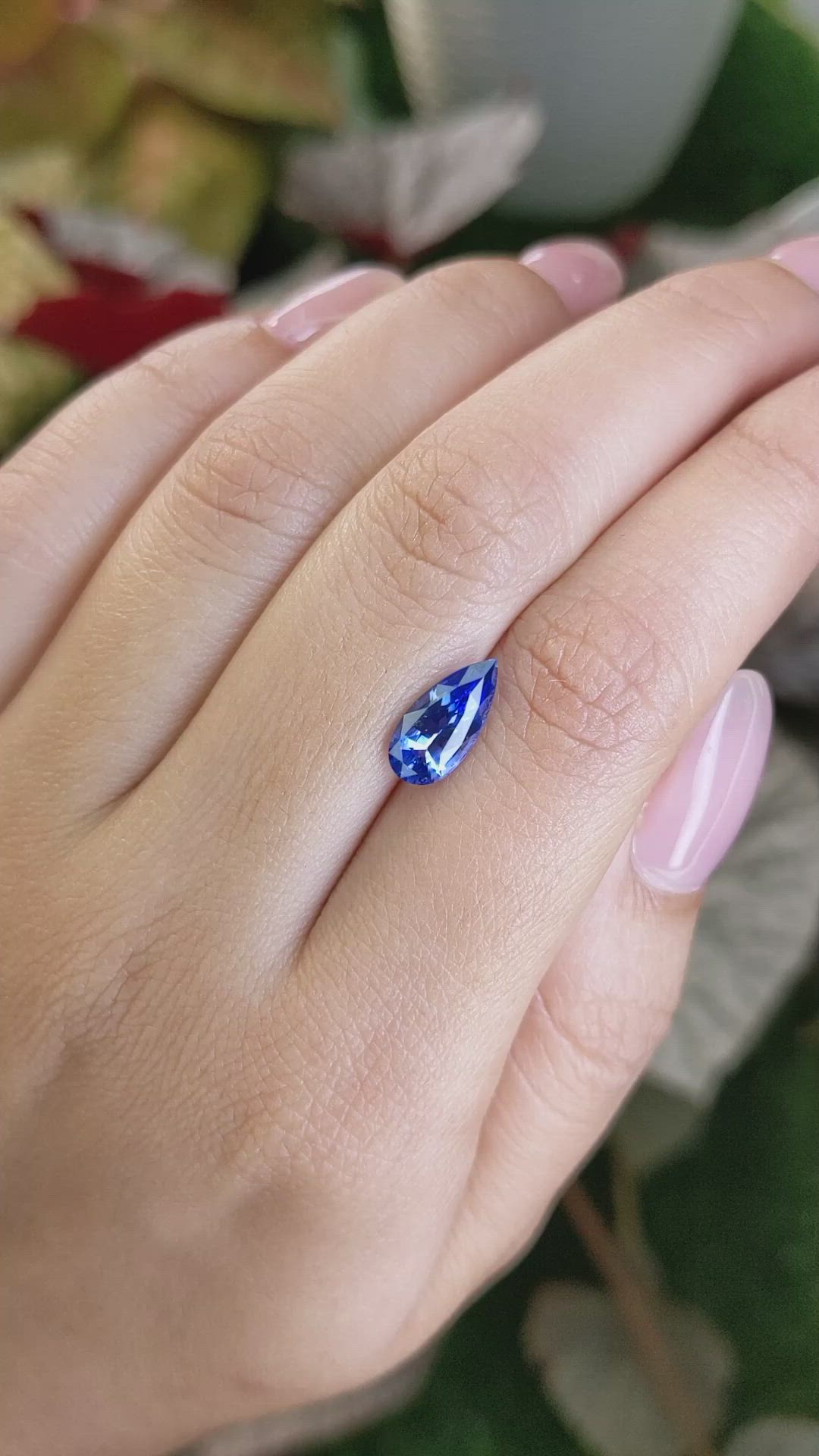 2.09 Ct. Blue Sapphire from Ceylon (Sri Lanka) Size Video