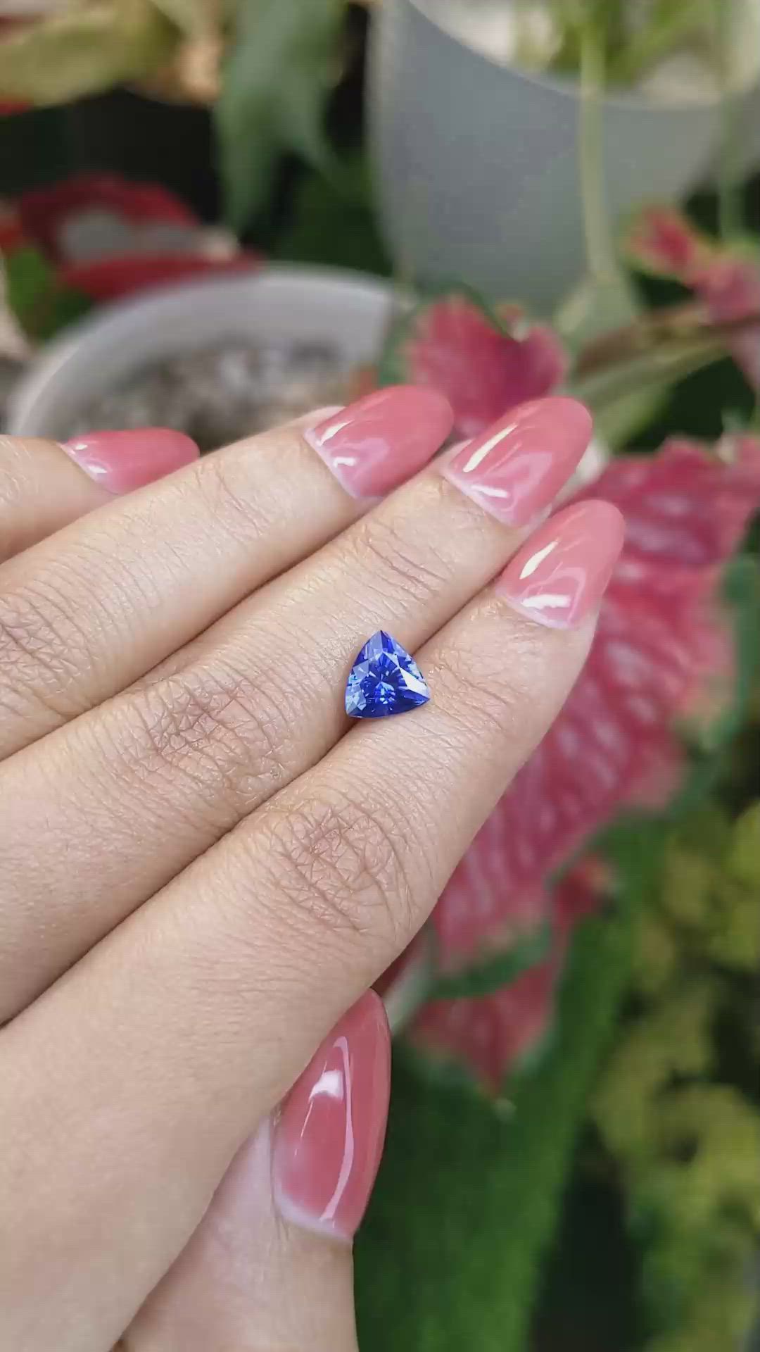 1.98 Ct. Blue Sapphire from Ceylon (Sri Lanka) Size Video