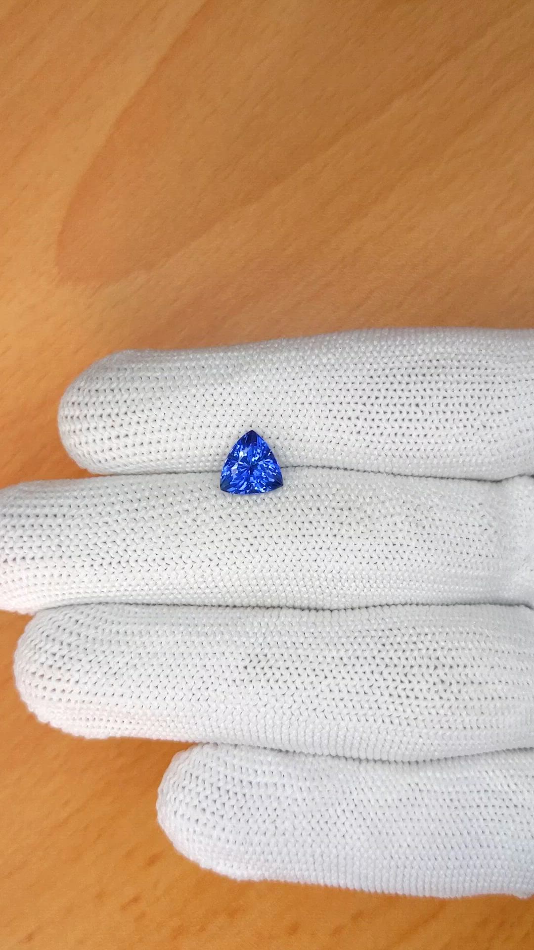 1.98 Ct. Blue Sapphire from Ceylon (Sri Lanka) Size Video