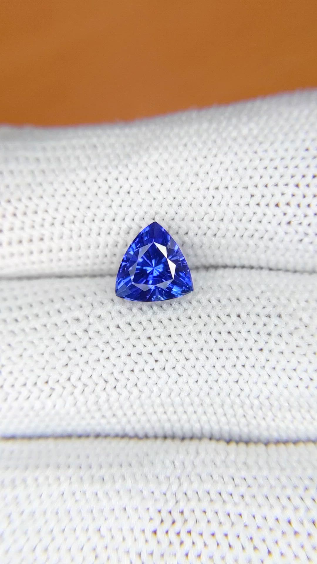 1.98 Ct. Blue Sapphire from Ceylon (Sri Lanka) Size Video