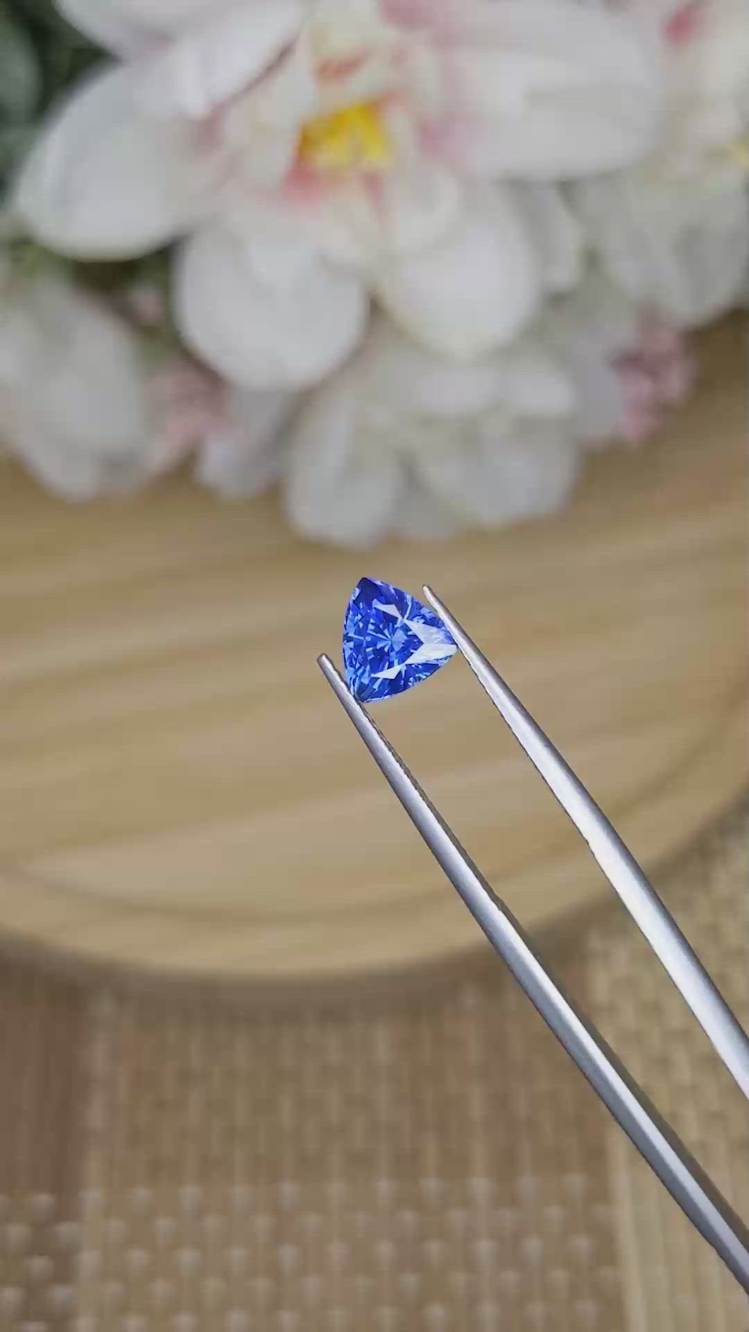 1.98 Ct. Blue Sapphire from Ceylon (Sri Lanka) Size Video