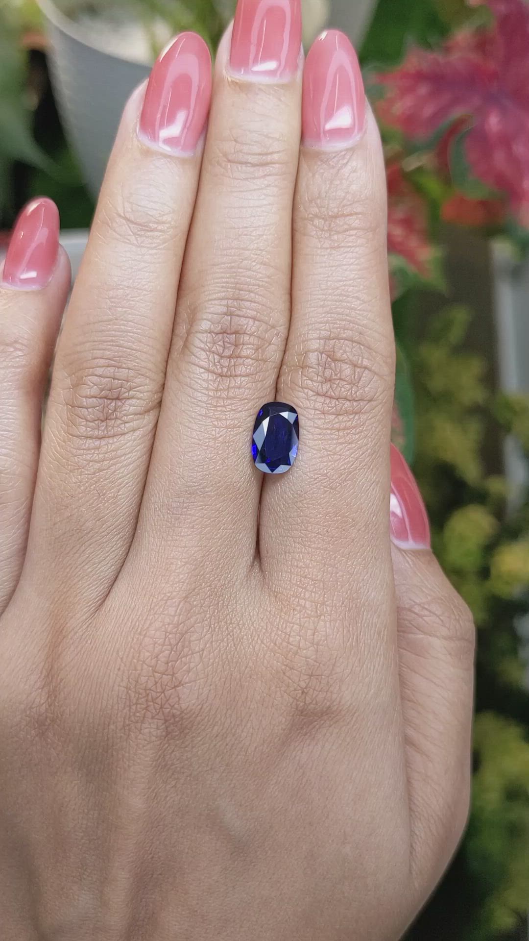 1.85 Ct. Blue Sapphire from Ceylon (Sri Lanka) Size Video