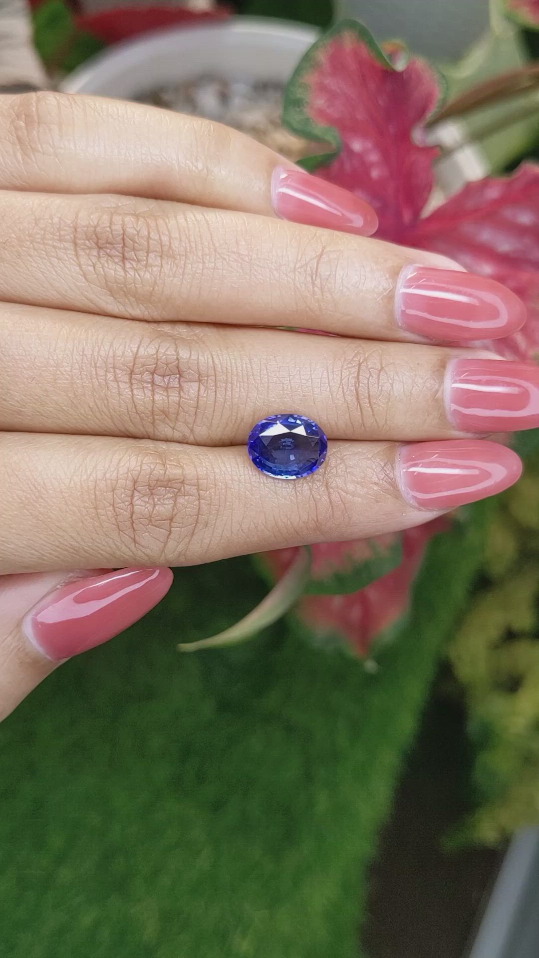 3.36 Ct. Blue Sapphire from Ceylon (Sri Lanka) Size Video
