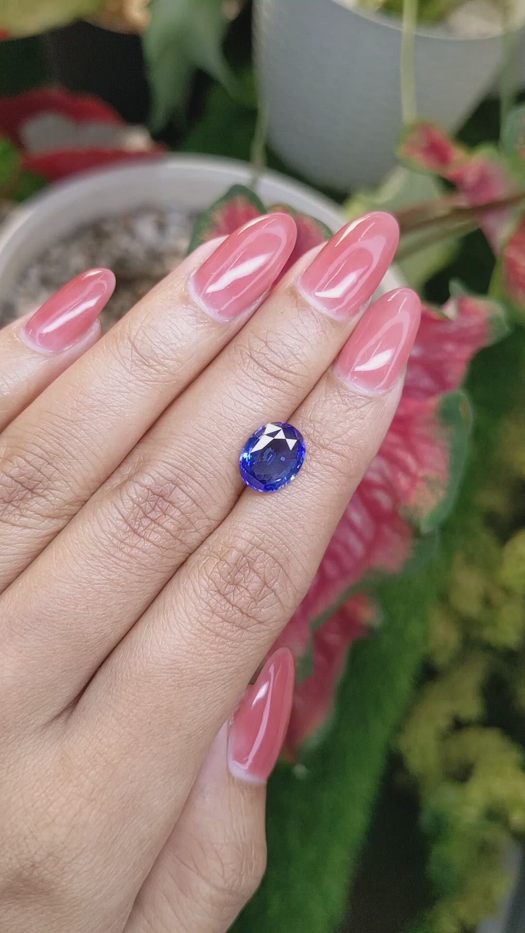 3.36 Ct. Blue Sapphire from Ceylon (Sri Lanka) Size Video