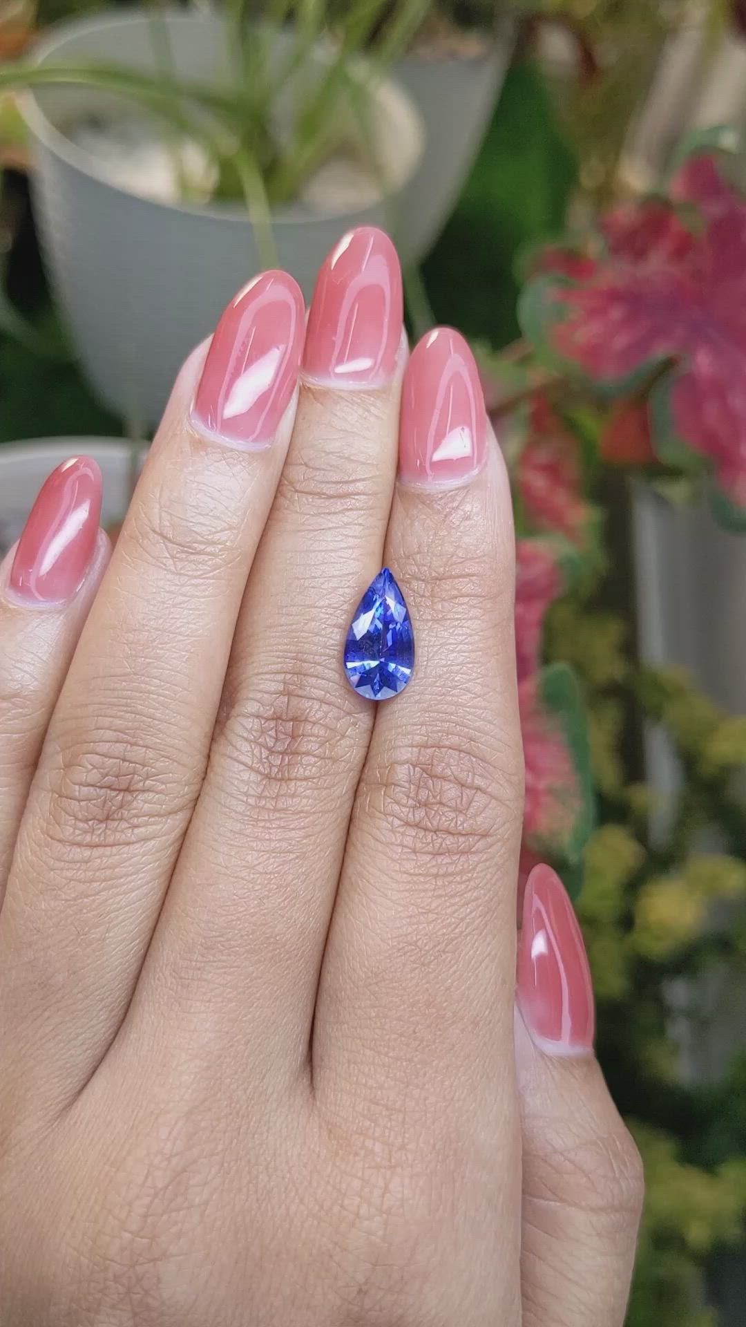 2.98 Ct. Blue Sapphire from Ceylon (Sri Lanka) Size Video