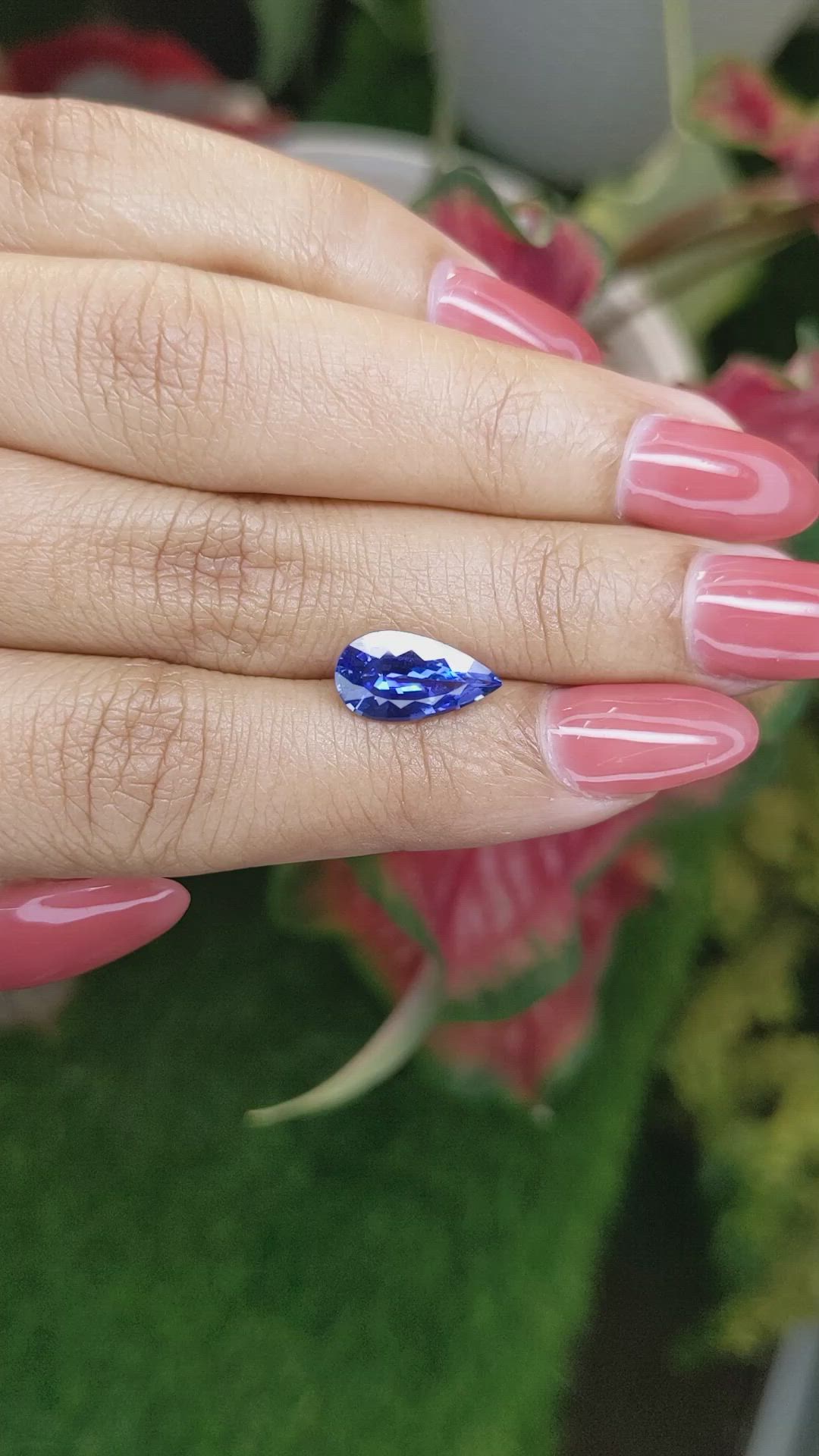2.98 Ct. Blue Sapphire from Ceylon (Sri Lanka) Size Video