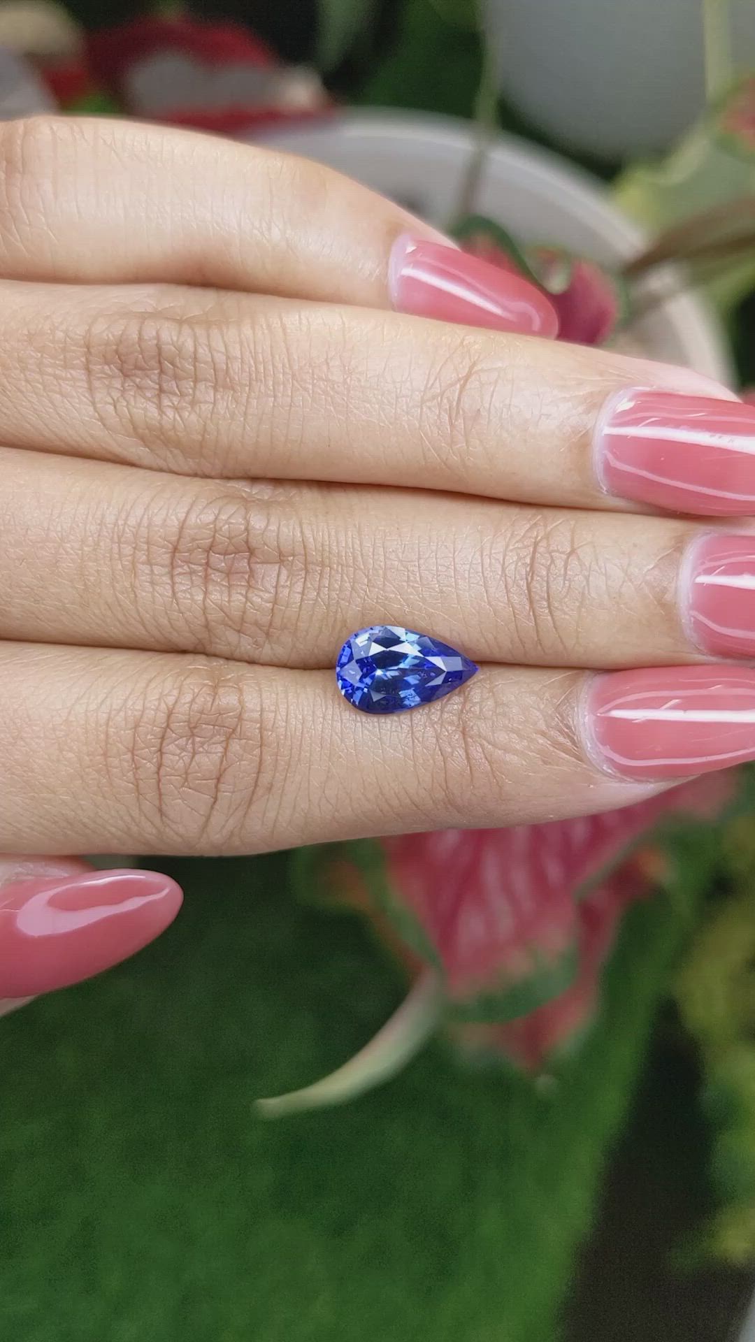 2.76 Ct. Blue Sapphire from Ceylon (Sri Lanka) Size Video