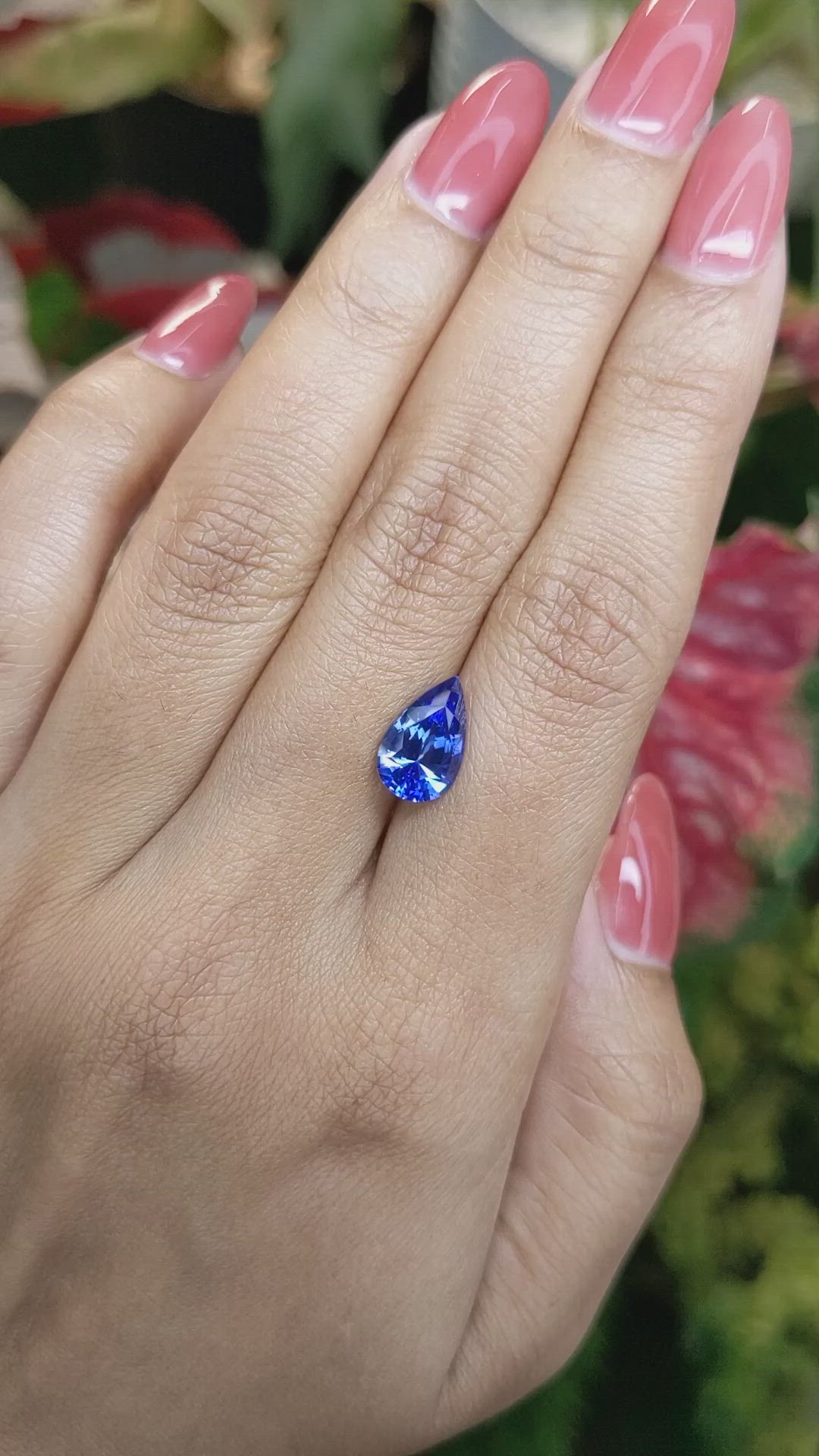 2.76 Ct. Blue Sapphire from Ceylon (Sri Lanka) Size Video