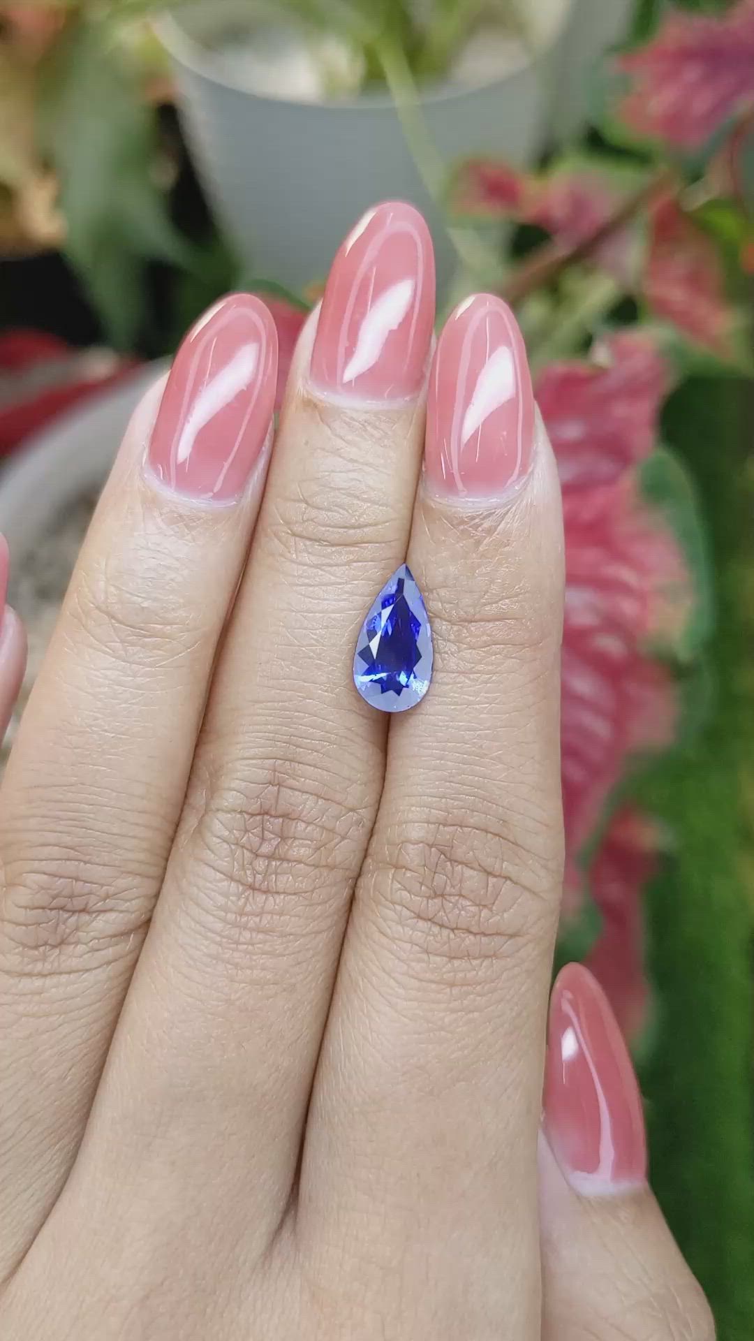 2.34 Ct. Blue Sapphire from Ceylon (Sri Lanka) Size Video