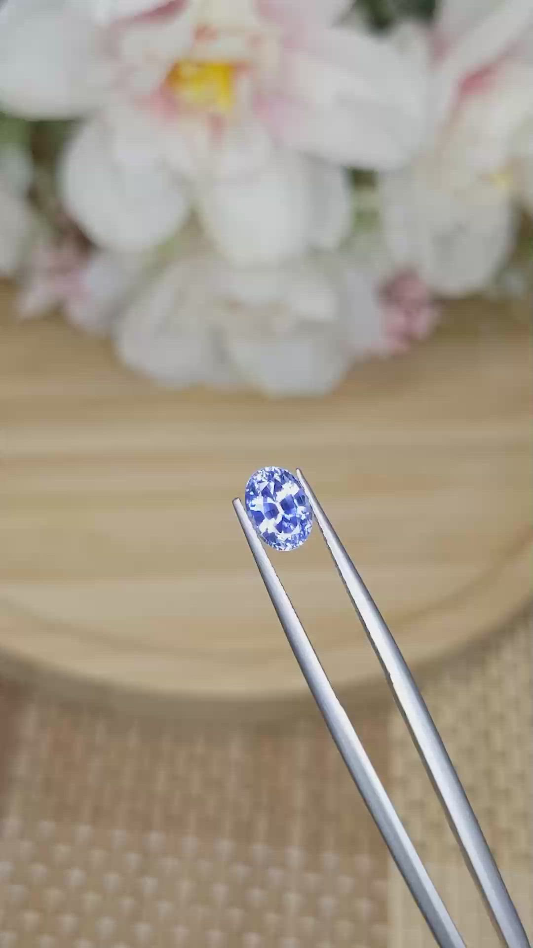 1.51 Ct. Blue Sapphire from Ceylon (Sri Lanka) Size Video