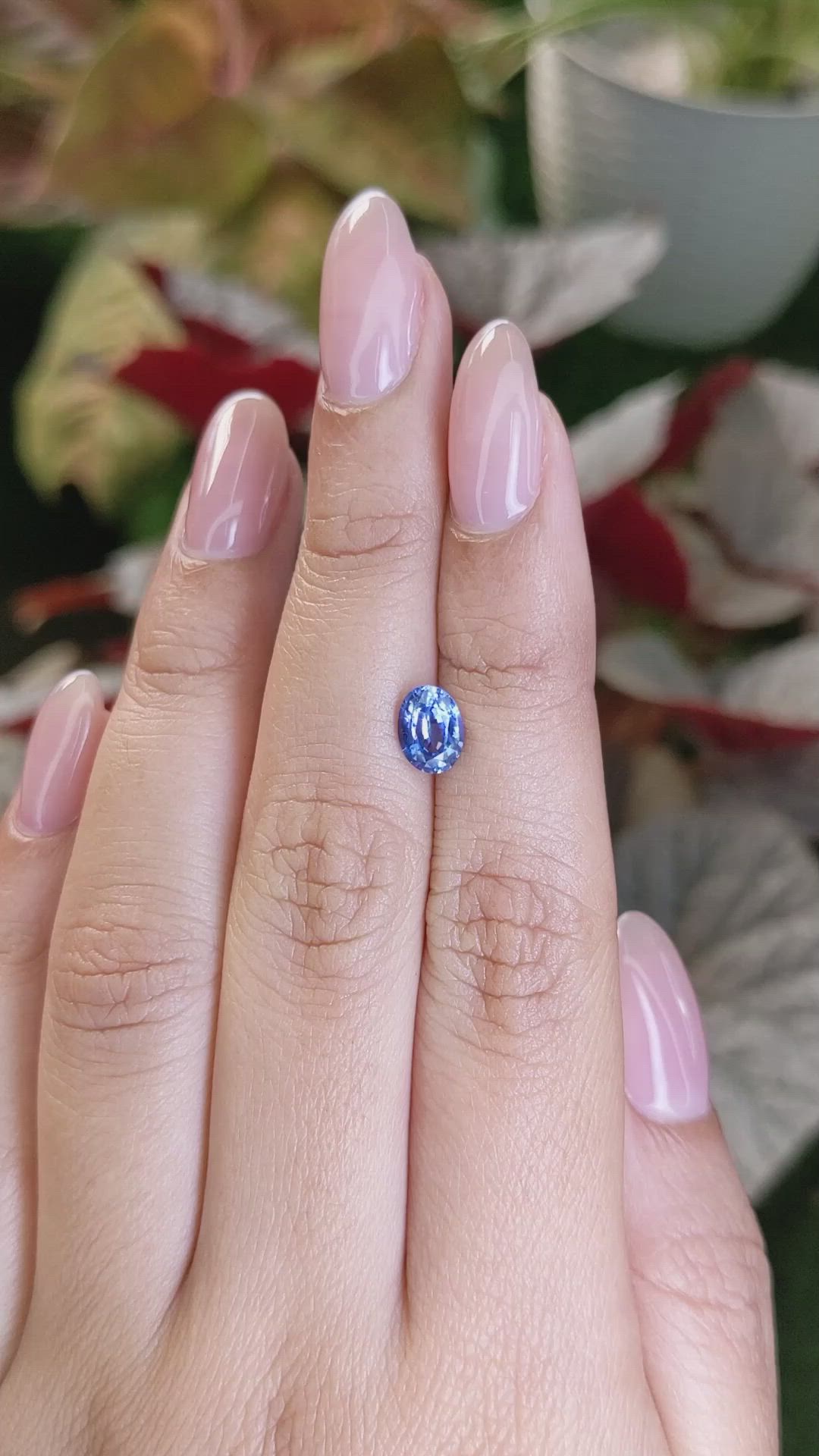 1.09 Ct. Blue Sapphire from Ceylon (Sri Lanka) Size Video