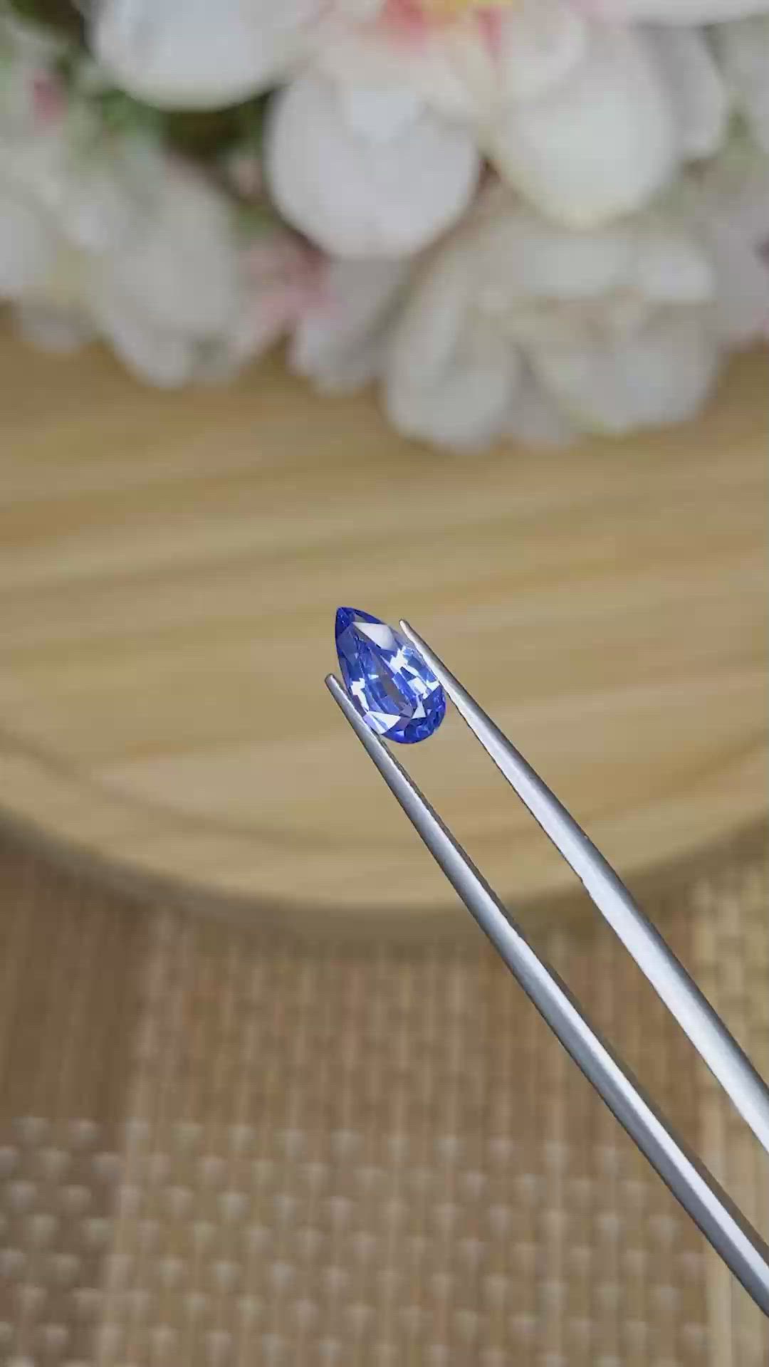 1.45 Ct. Blue Sapphire from Ceylon (Sri Lanka) Size Video