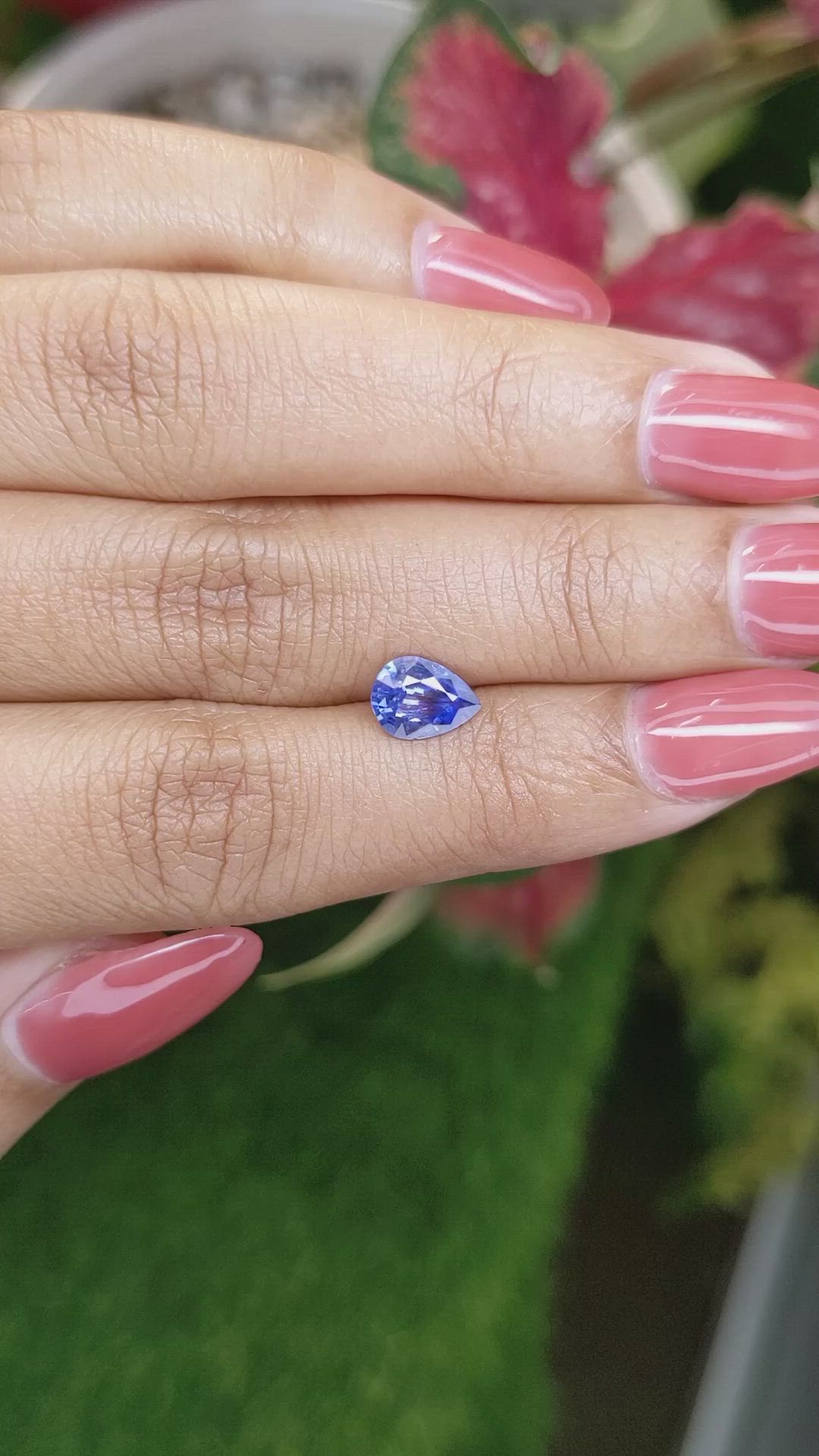 1.14 Ct. Blue Sapphire from Ceylon (Sri Lanka) Size Video
