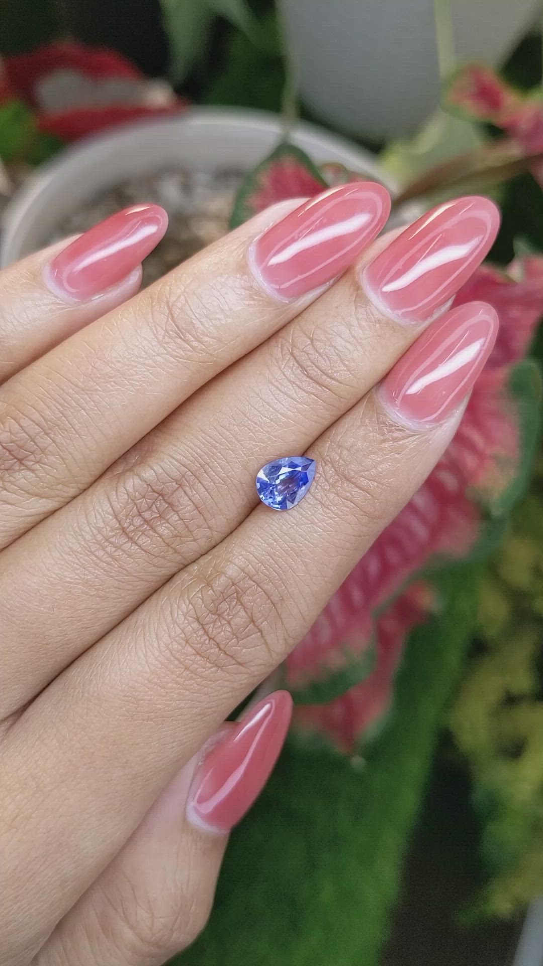 1.14 Ct. Blue Sapphire from Ceylon (Sri Lanka) Size Video