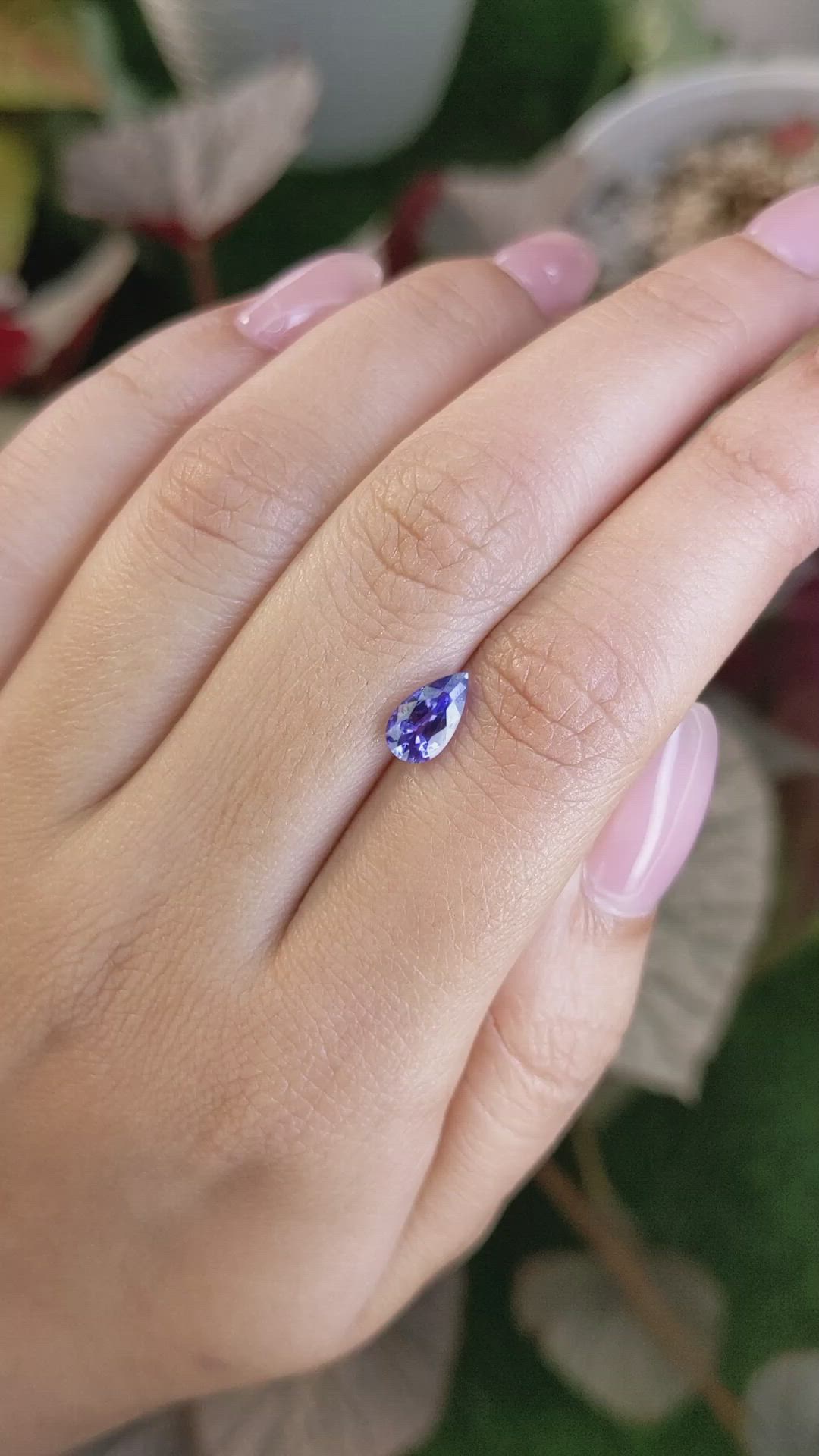 1.07 Ct. Color Change Sapphire from Ceylon (Sri Lanka) Size Video