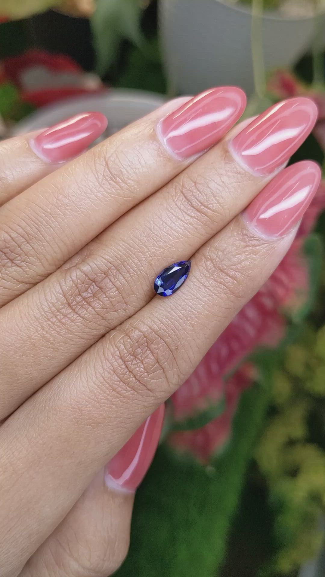 0.84 Ct. Blue Sapphire from Ceylon (Sri Lanka) Size Video