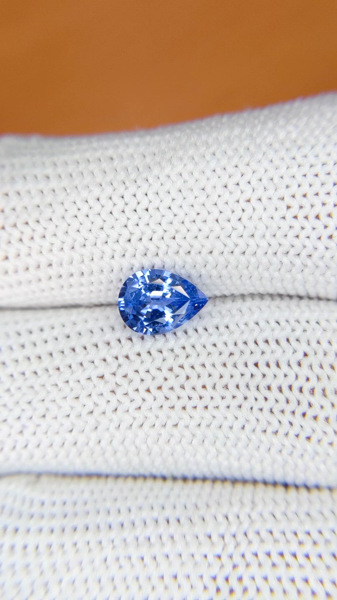 1.20 Ct. Blue Sapphire from Ceylon (Sri Lanka) Size Video