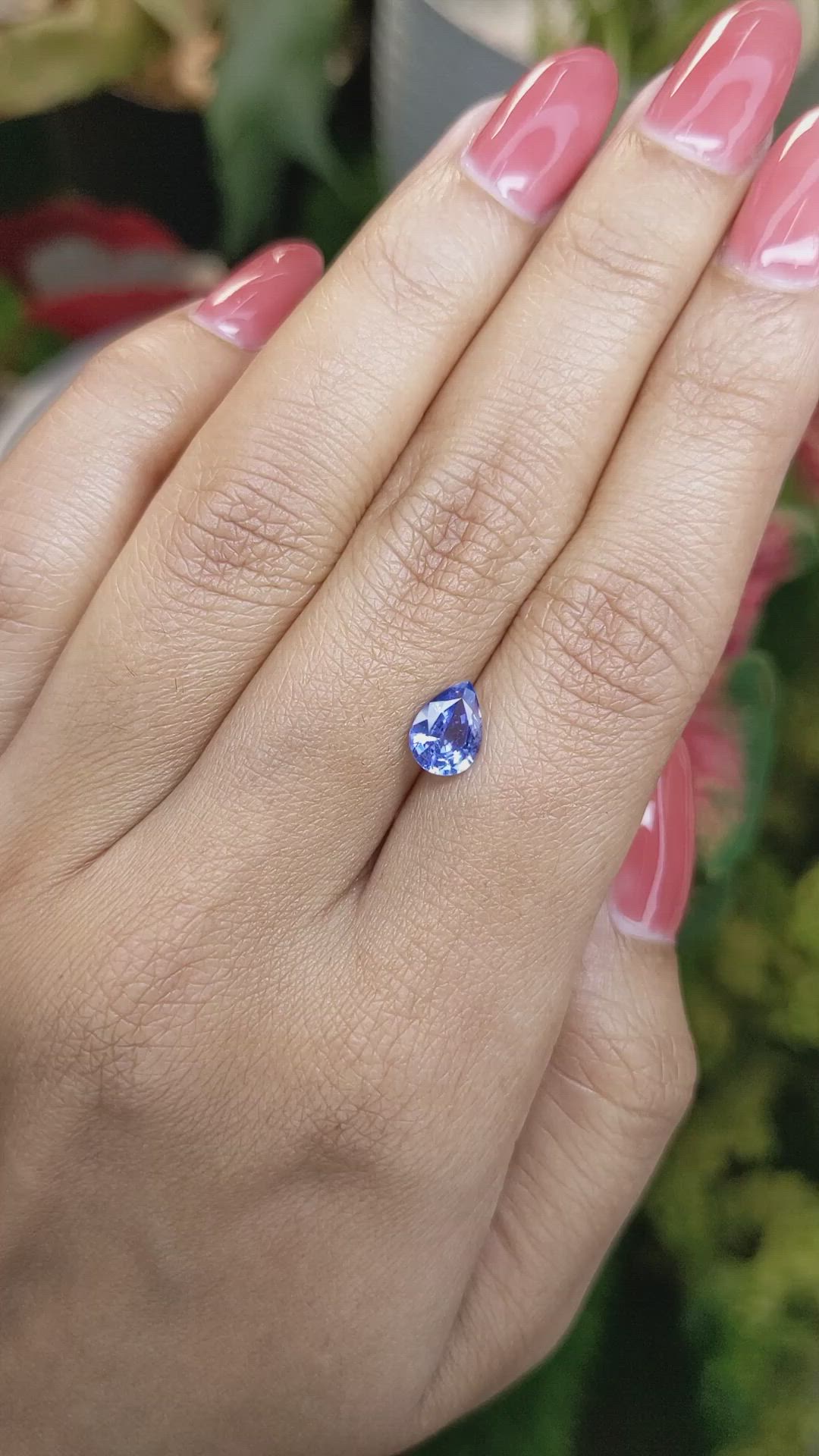 1.20 Ct. Blue Sapphire from Ceylon (Sri Lanka) Size Video