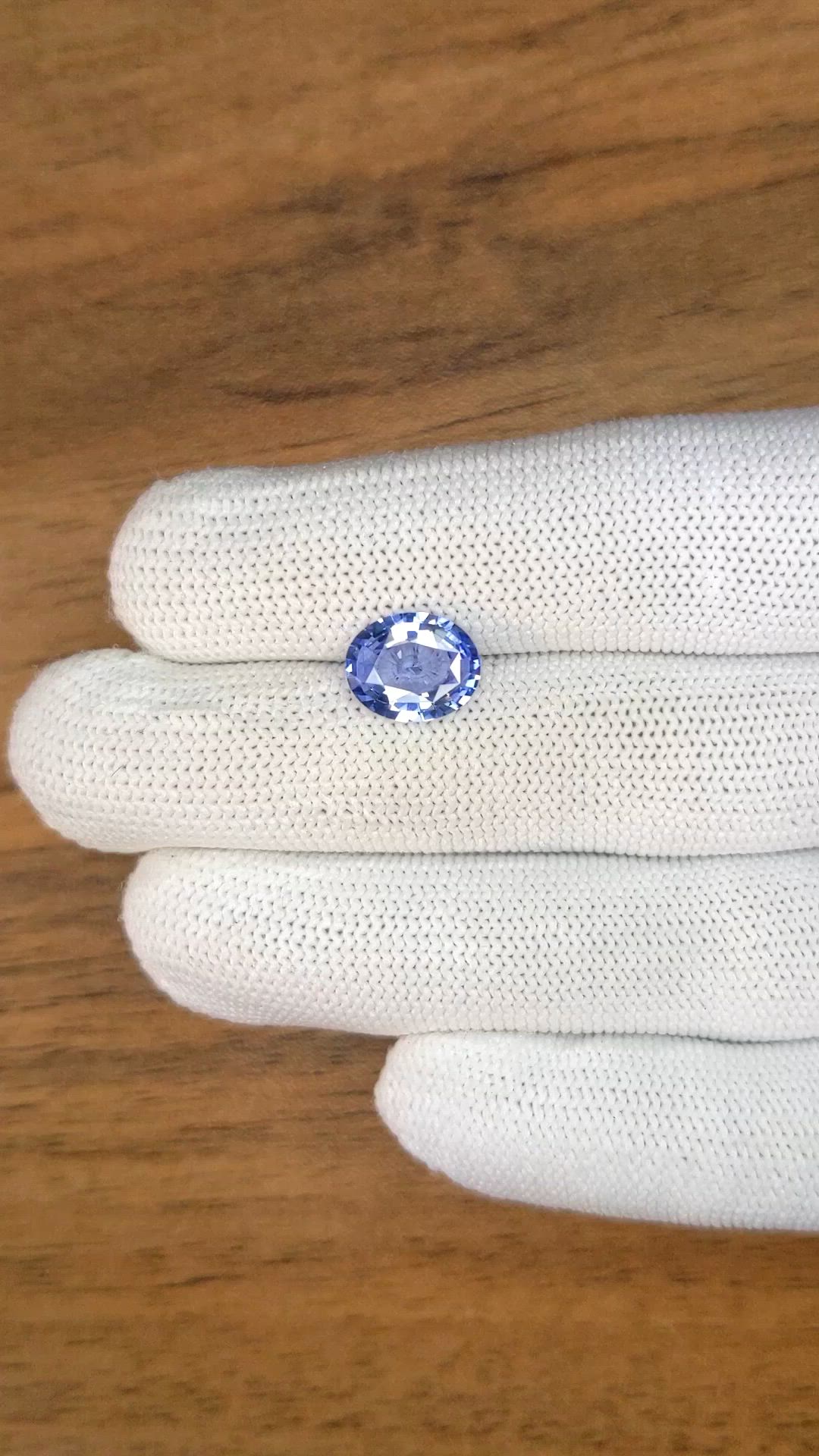 3.14 Ct. Blue Sapphire from Ceylon (Sri Lanka) Size Video