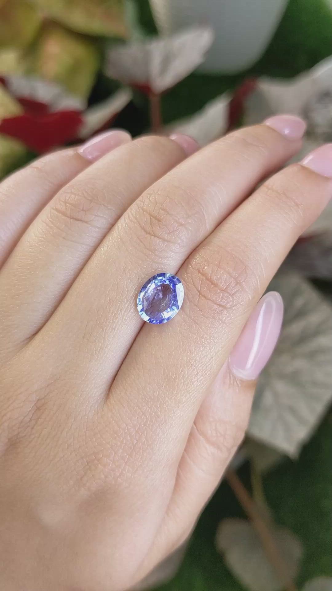 3.14 Ct. Blue Sapphire from Ceylon (Sri Lanka) Size Video