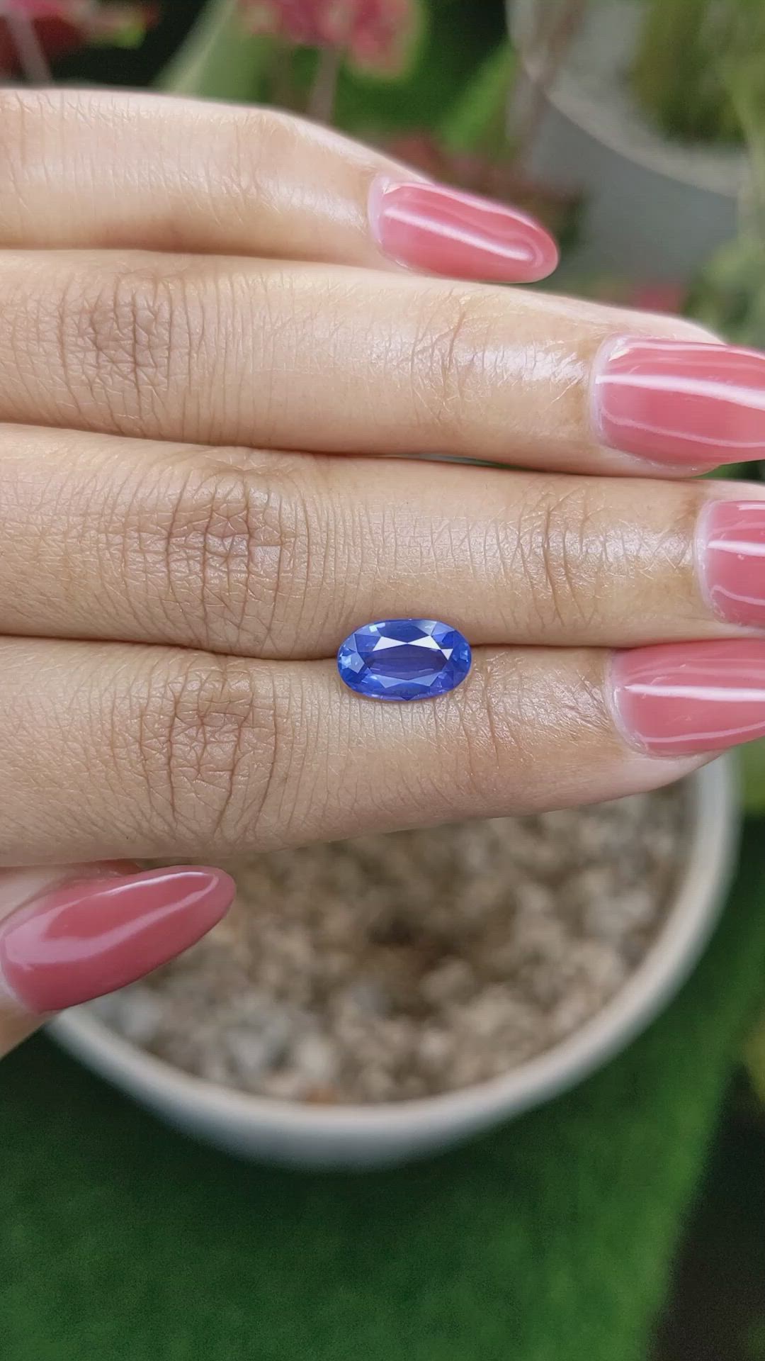 2.44 Ct. Blue Sapphire from Ceylon (Sri Lanka) Size Video