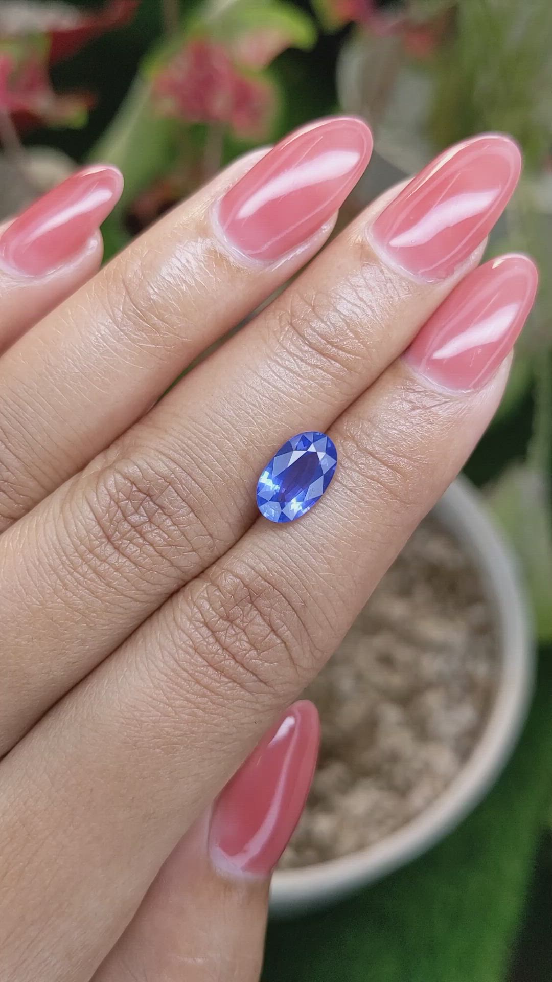 2.44 Ct. Blue Sapphire from Ceylon (Sri Lanka) Size Video